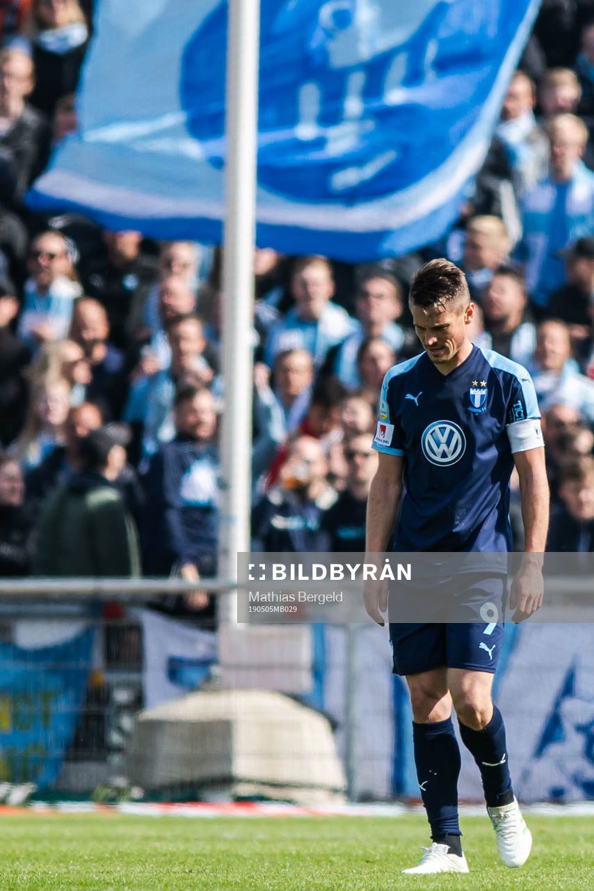 Malmö FFs Markus Rosenberg deppar