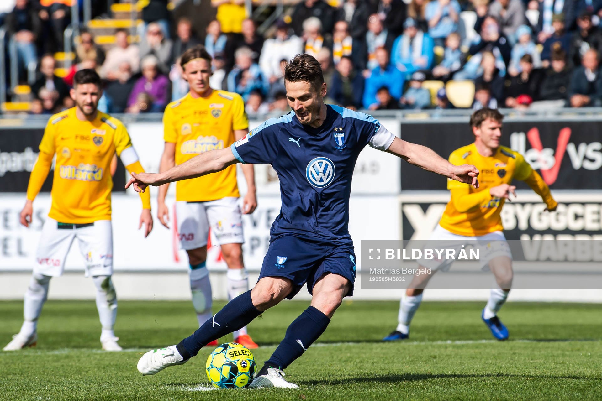 Malmö FFs Markus Rosenberg med en straff