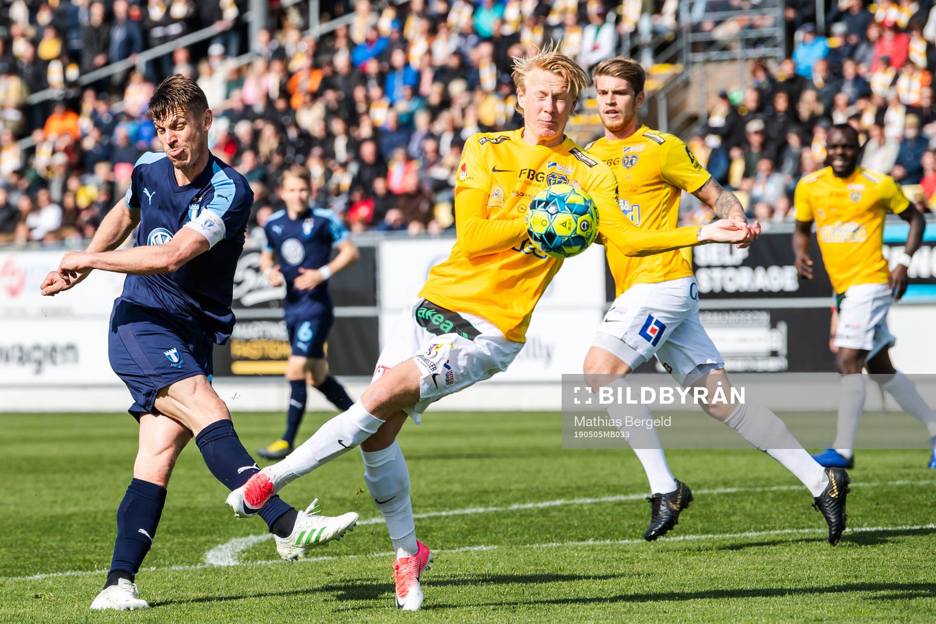 Malmö FFs Markus Rosenberg och Falkenbergs Jacob Ericsson