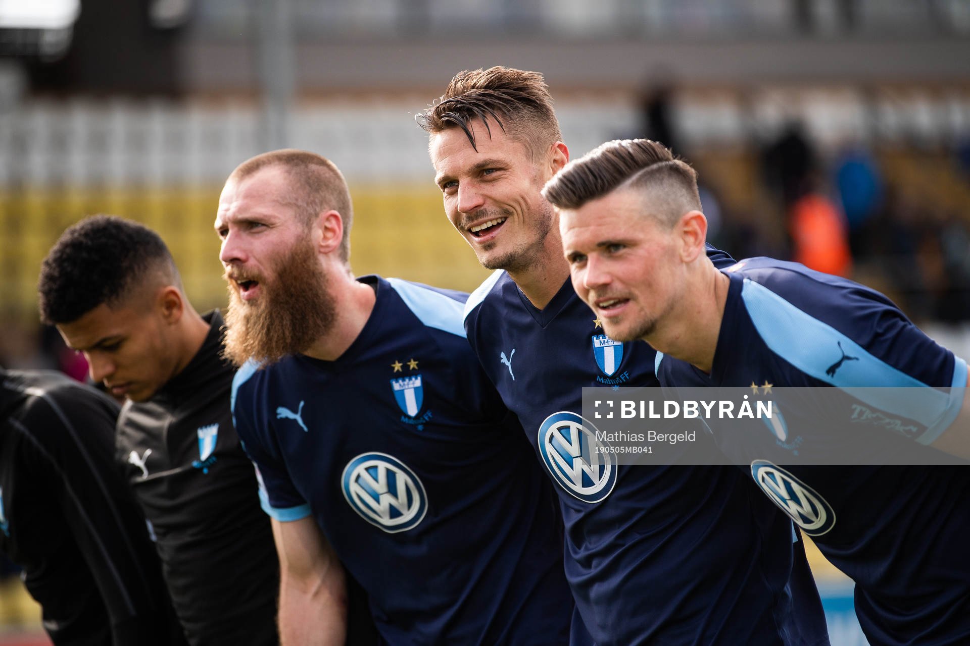 Malmö FFs Jo Inge Berget och Markus Rosenberg jublar