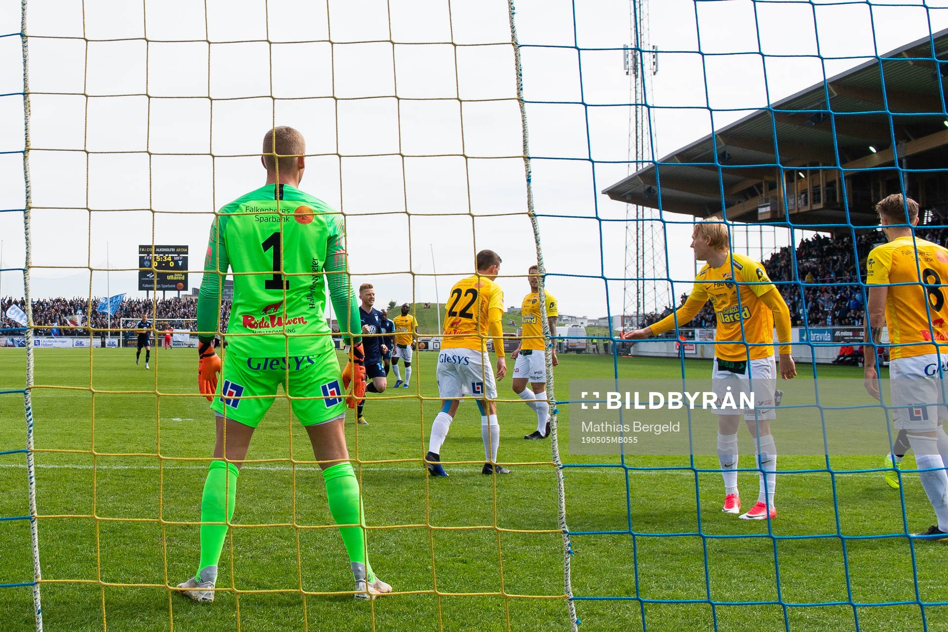 Falkenbergs målvakt Johan Brattberg deppar
