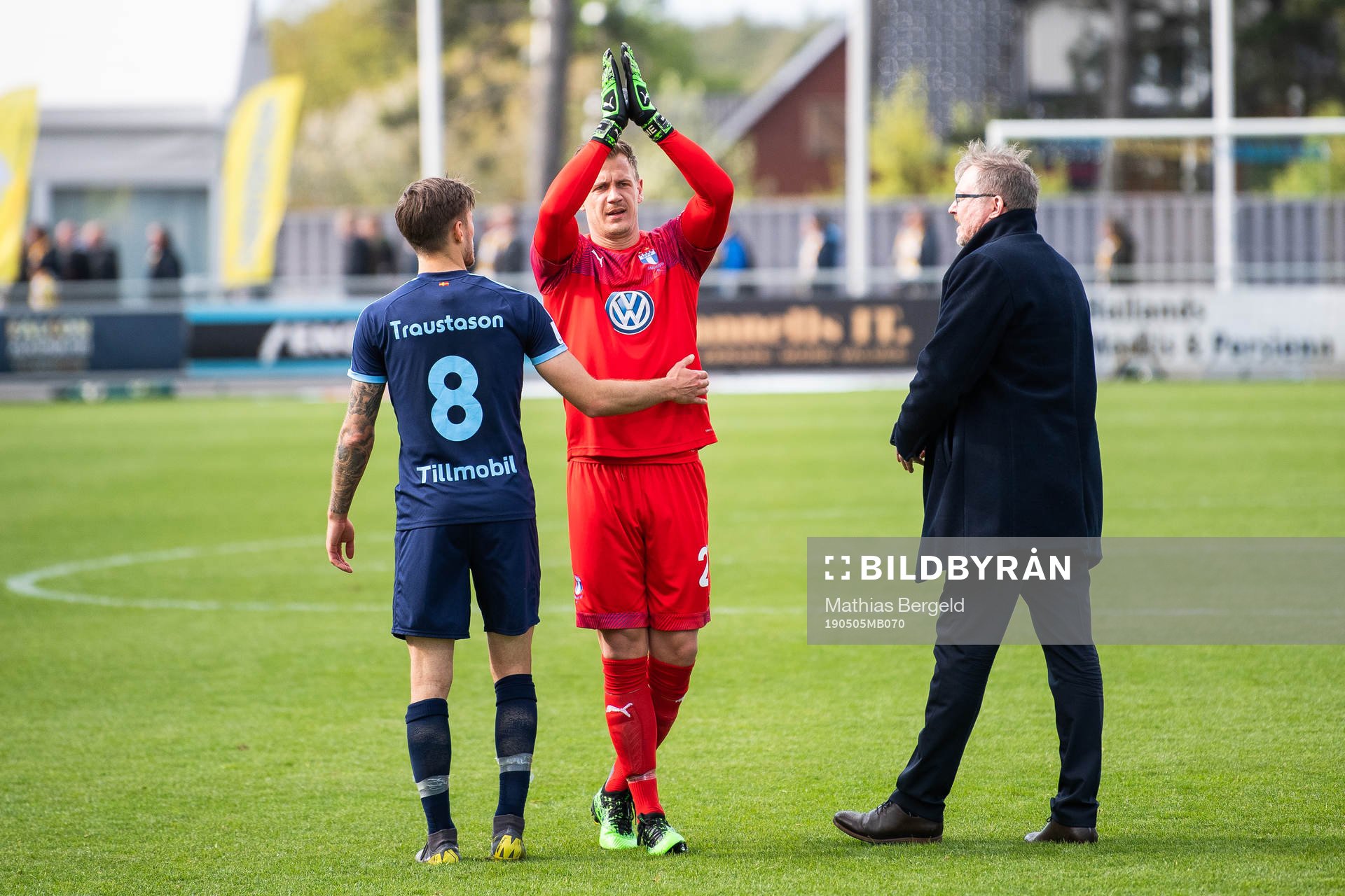 Malmö FFs Arnór Traustason och Johan Dahlin jublar