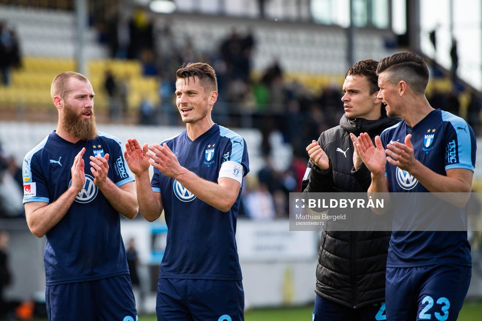 Malmö FFs Jo Inge Berget, Markus Rosenberg, Andreas
