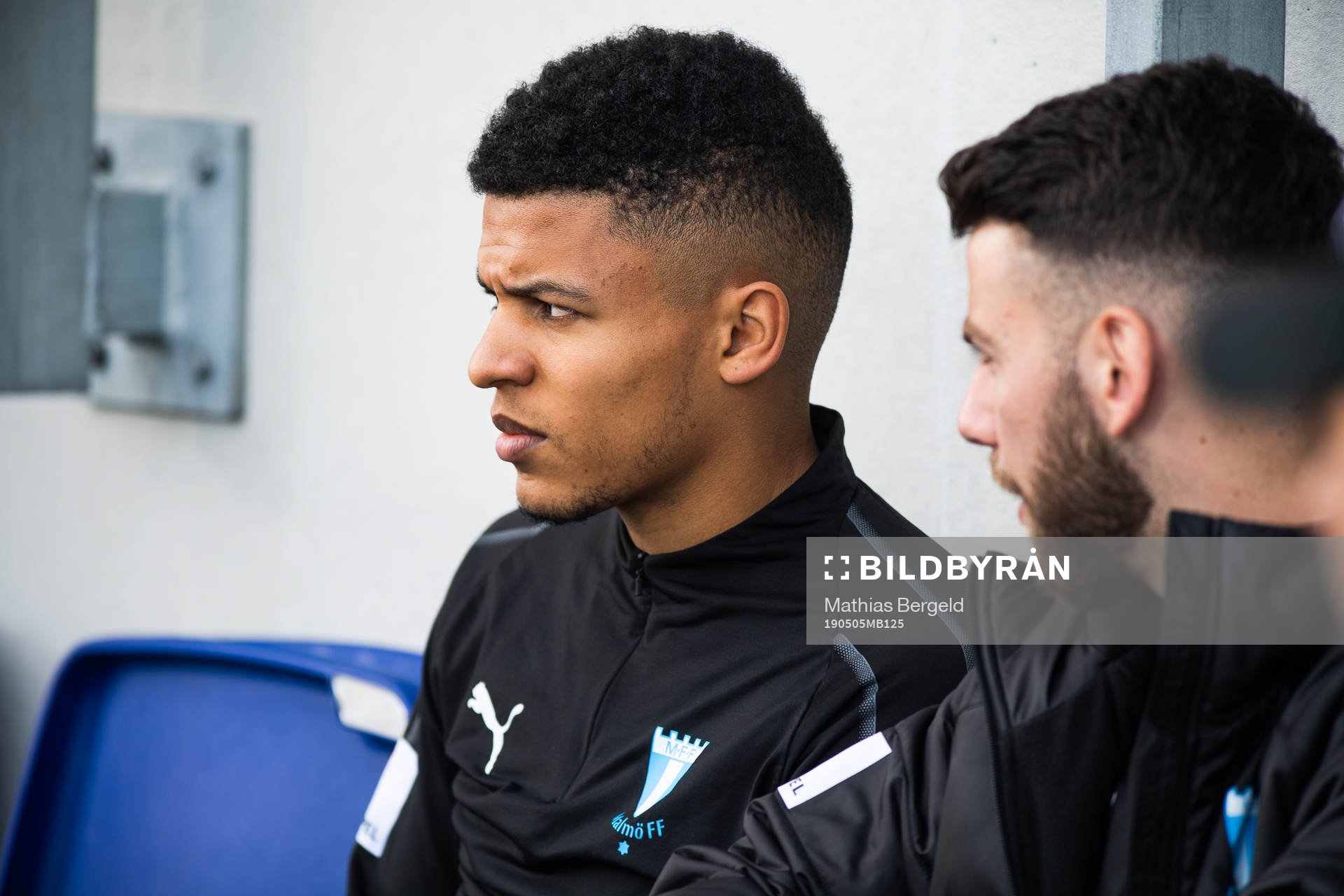 Malmö FFs Romain Gall på bänken