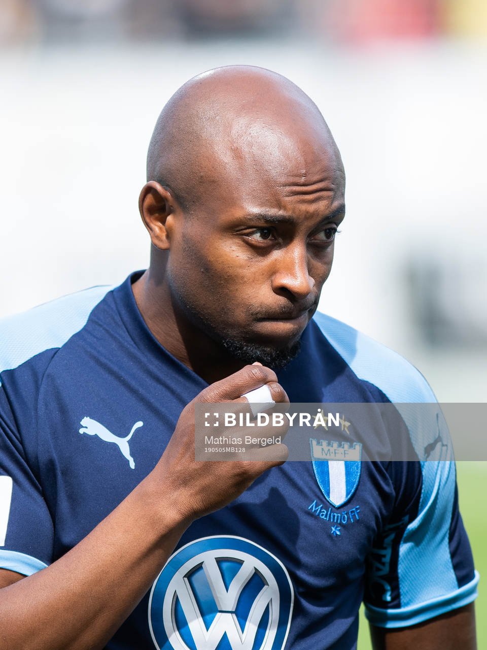 Malmö FFs Fouad Bachirou vid line up