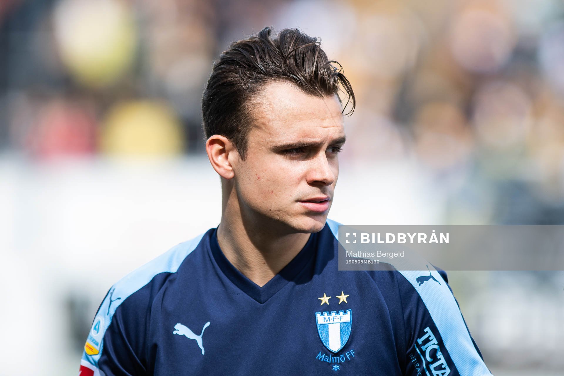Malmö FFs Andreas Vindheim vid line up