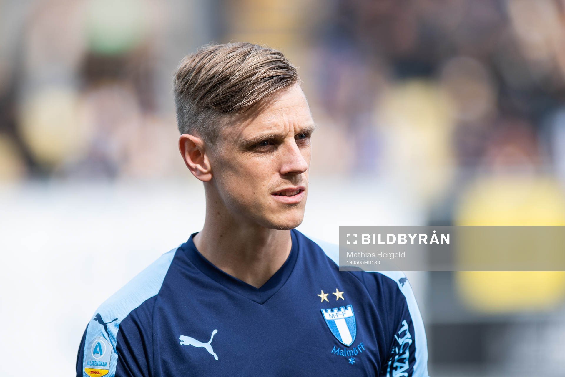 Malmö FFs Sören Rieks vid line up