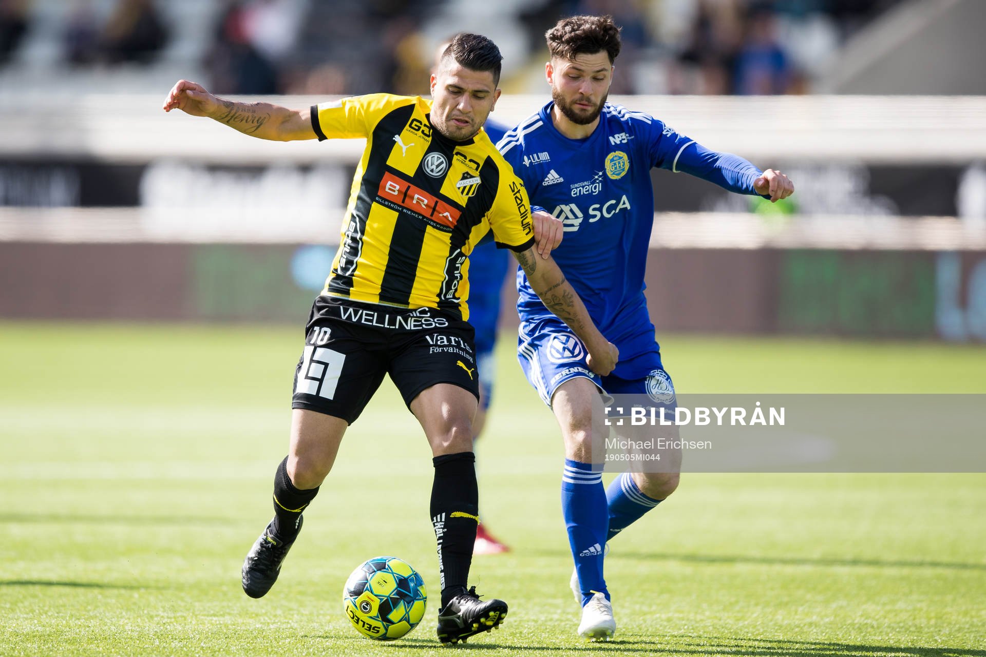 Häckens Paulinho och Sundsvalls Jonathan Tamimi Syberg