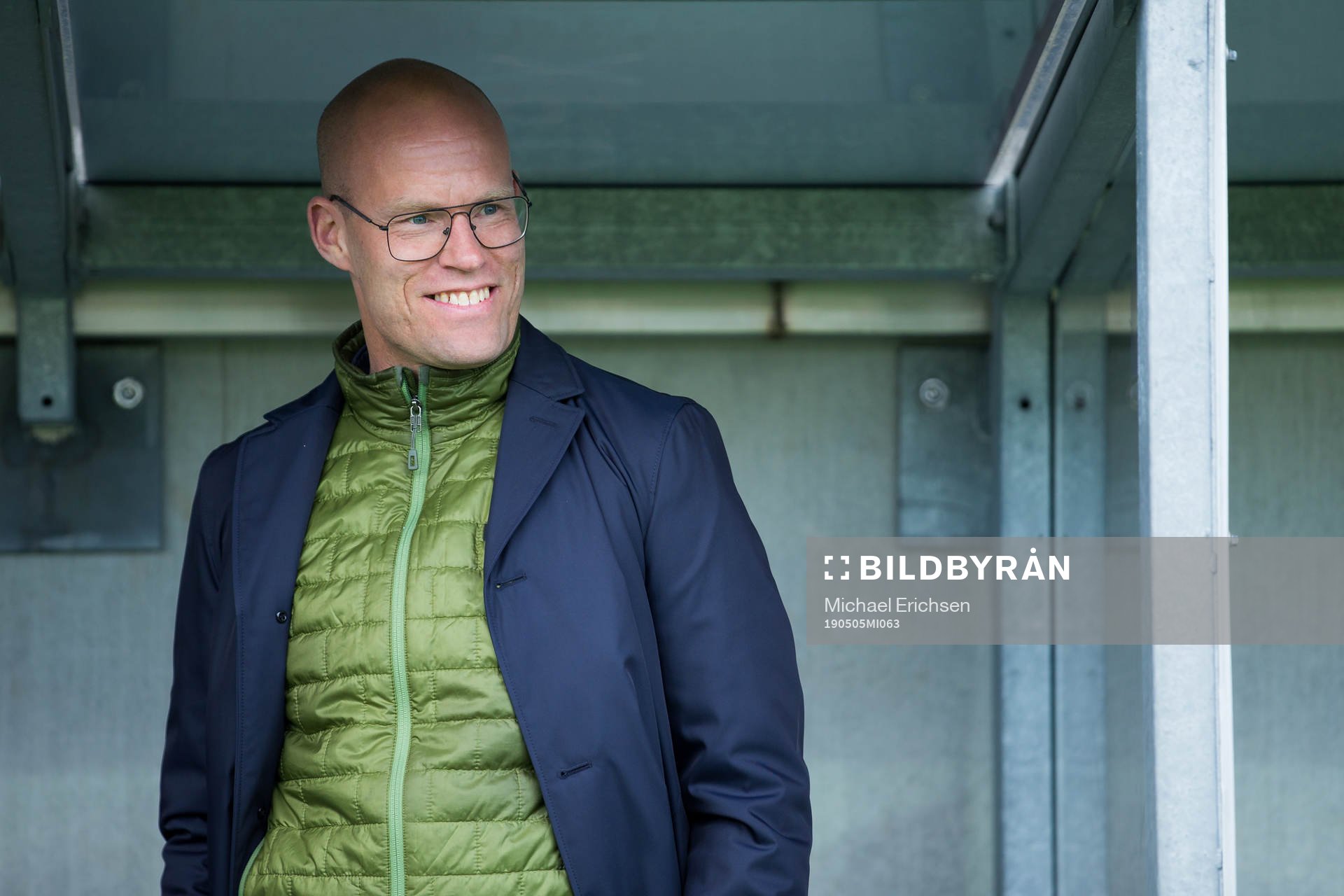 Sundsvalls tränare Joel Cedergren innan fotbollsmatchen i