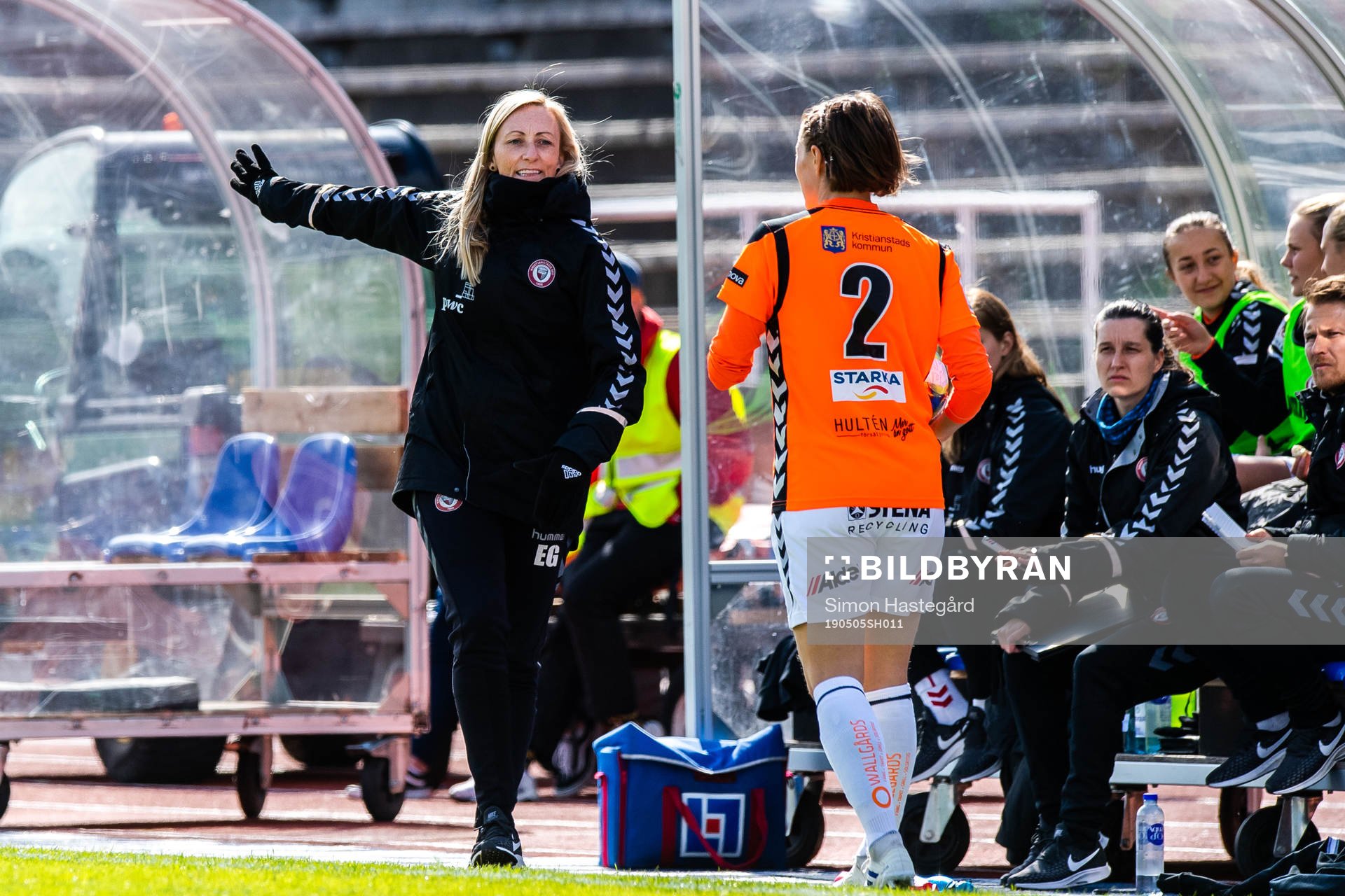 Kristianstads tränare Elisabet Gunnarsdottir