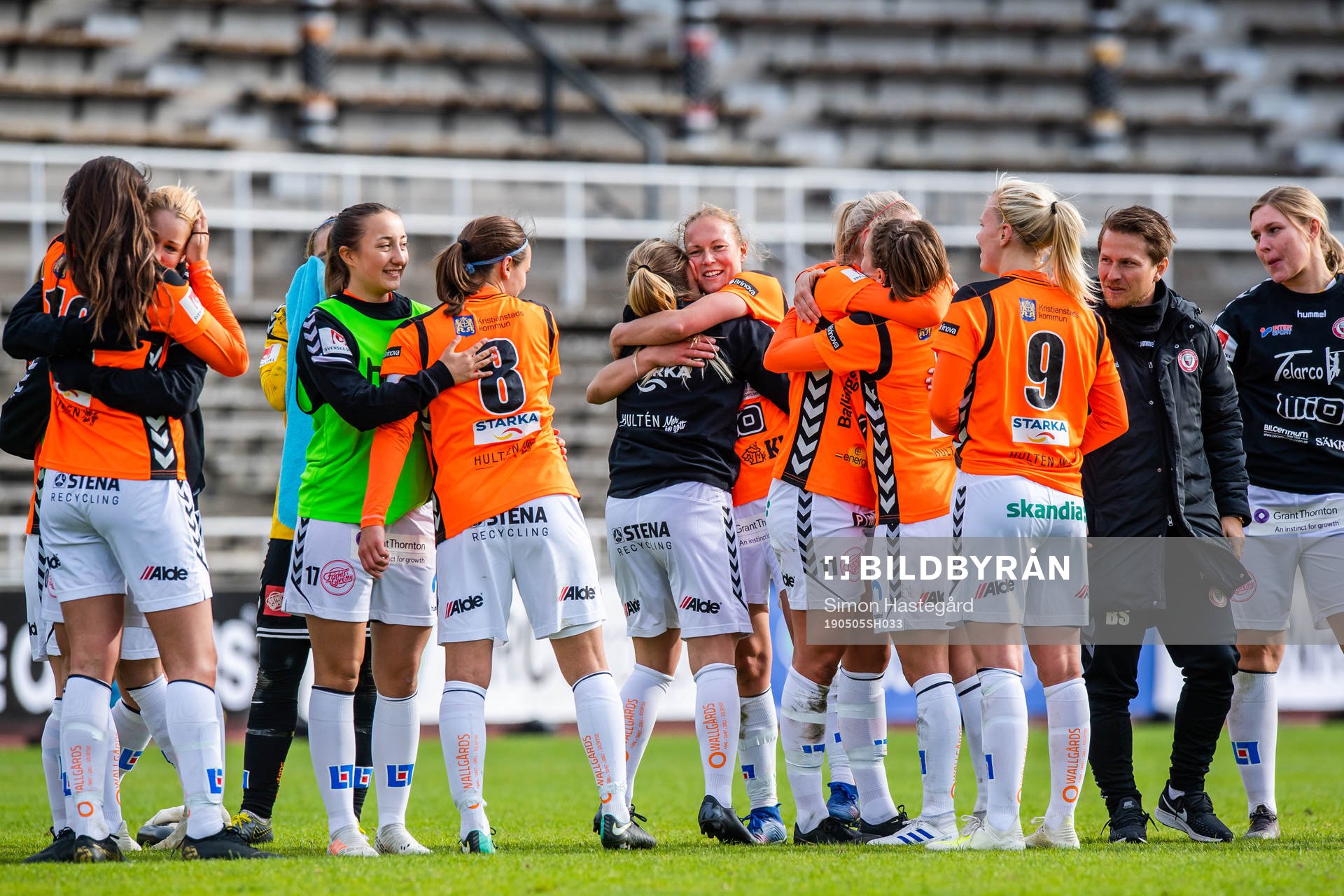 Kristianstads spelare jublar