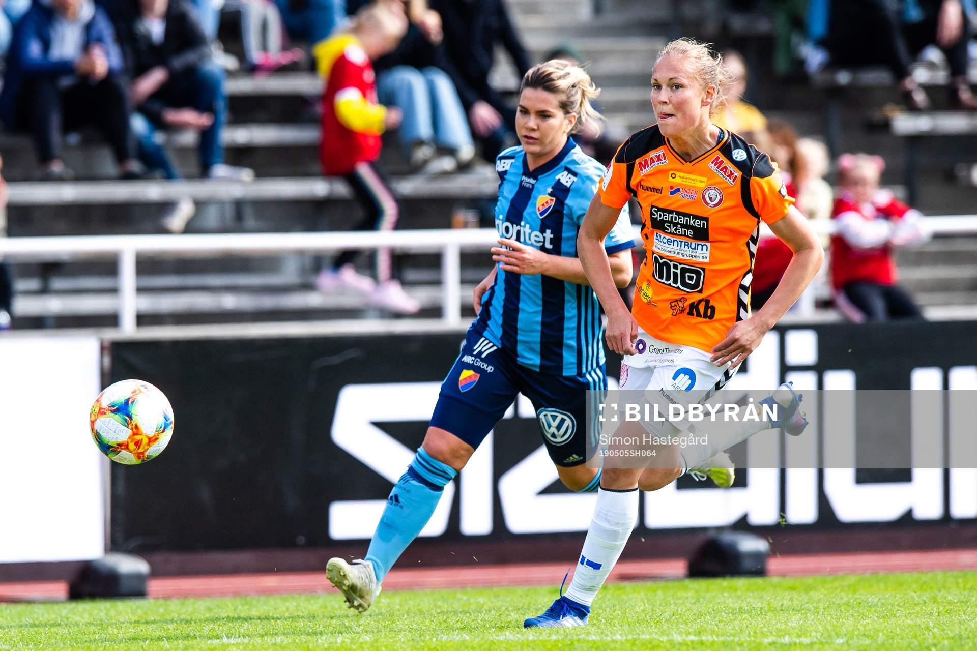 Djurgårdens Hanna Folkesson och Kristianstads Therese