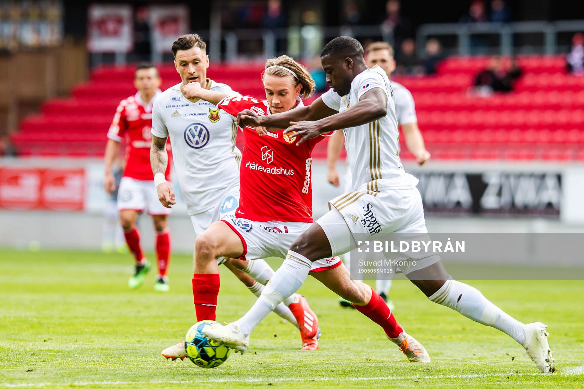 Kalmars Isak Magnusson och Östersunds Isak Ssali