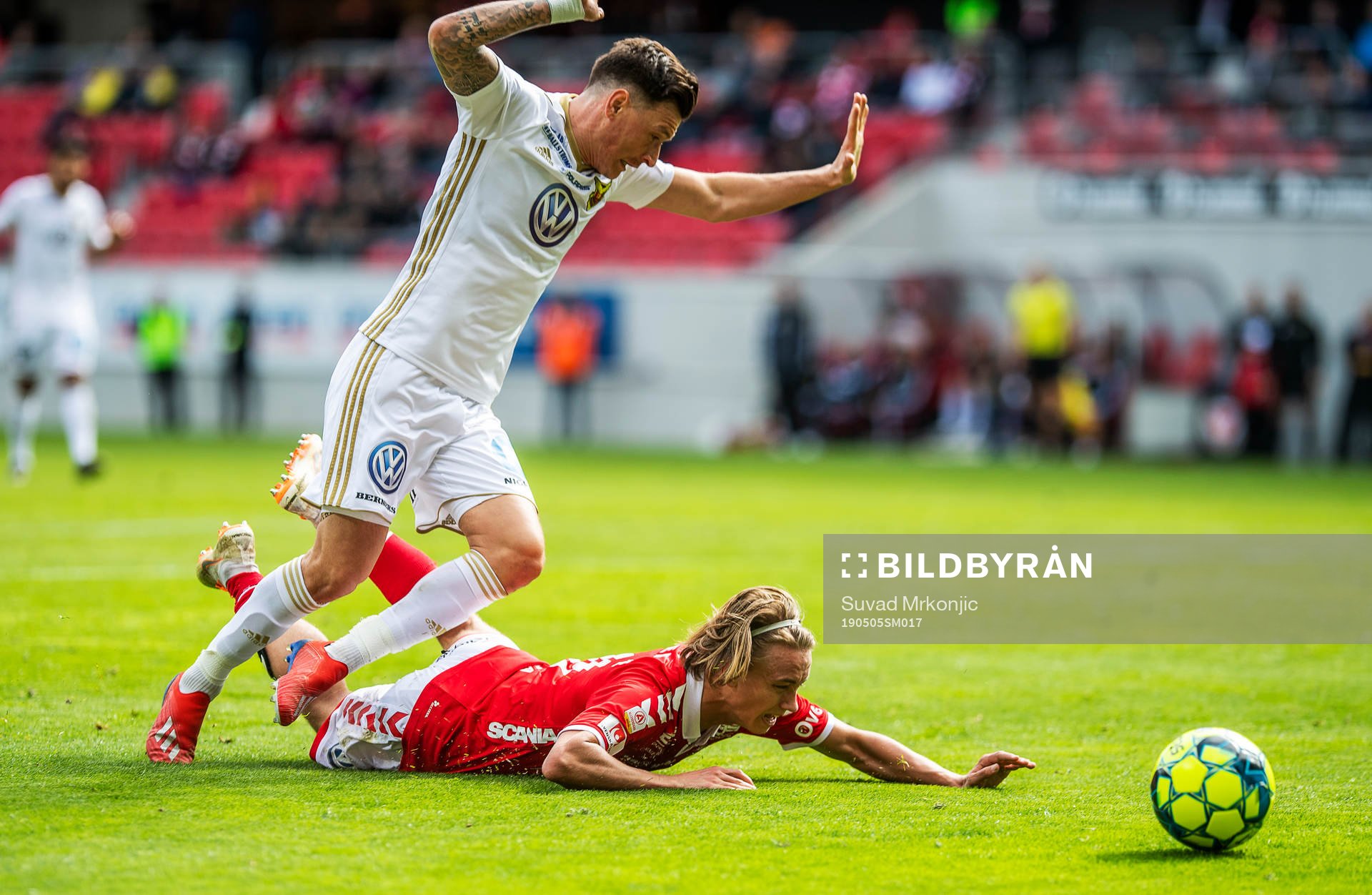 Kalmars Isak Magnusson och Östersunds Jamie Hopcutt