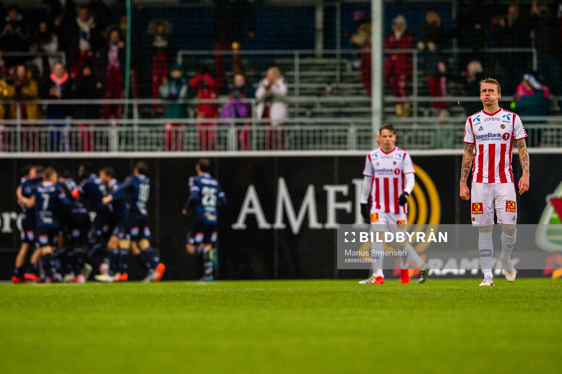 Runar Espejord of Tromsø looks dejected