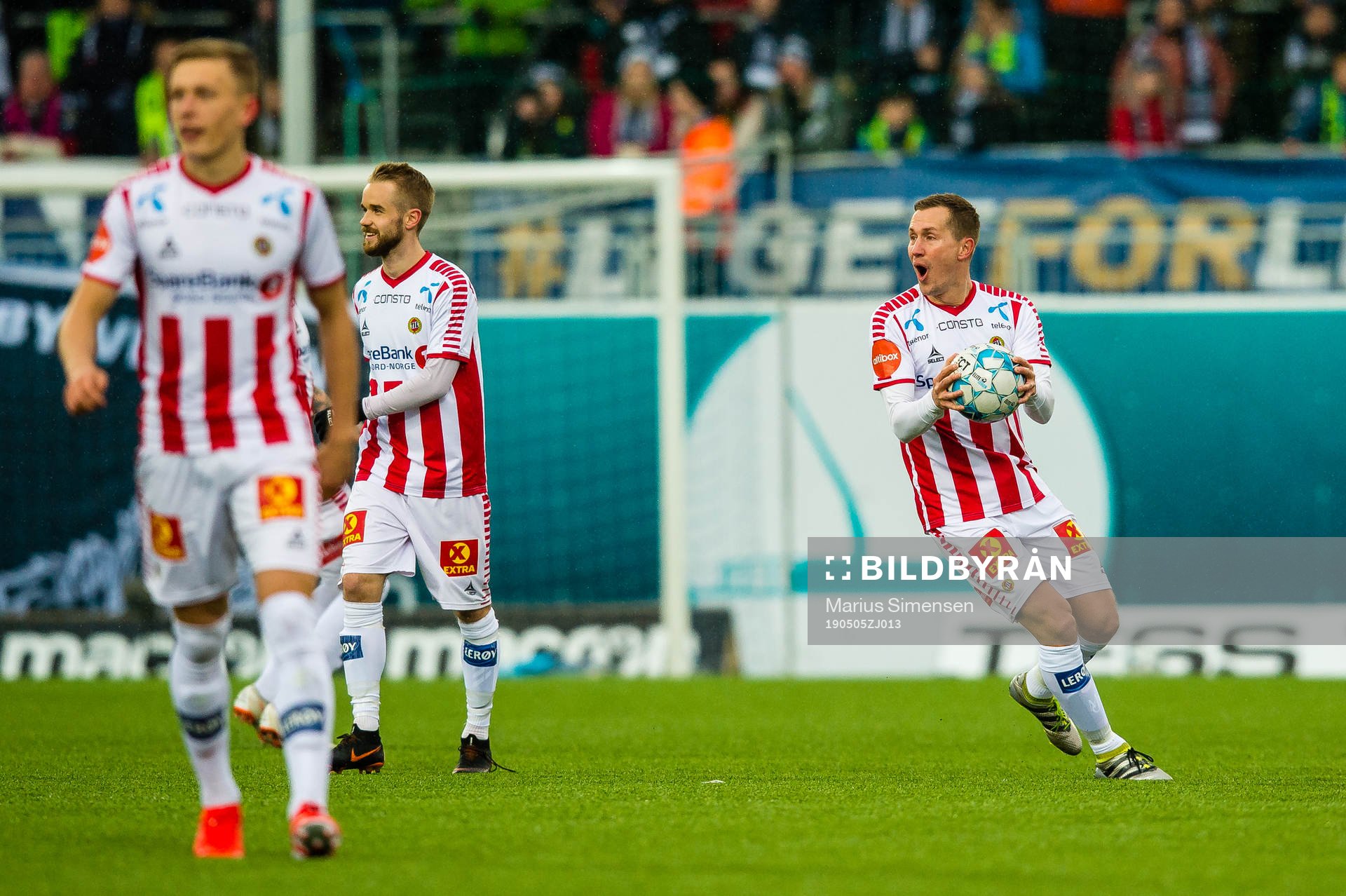Morten Gamst Pedersen of Tromsø reacts