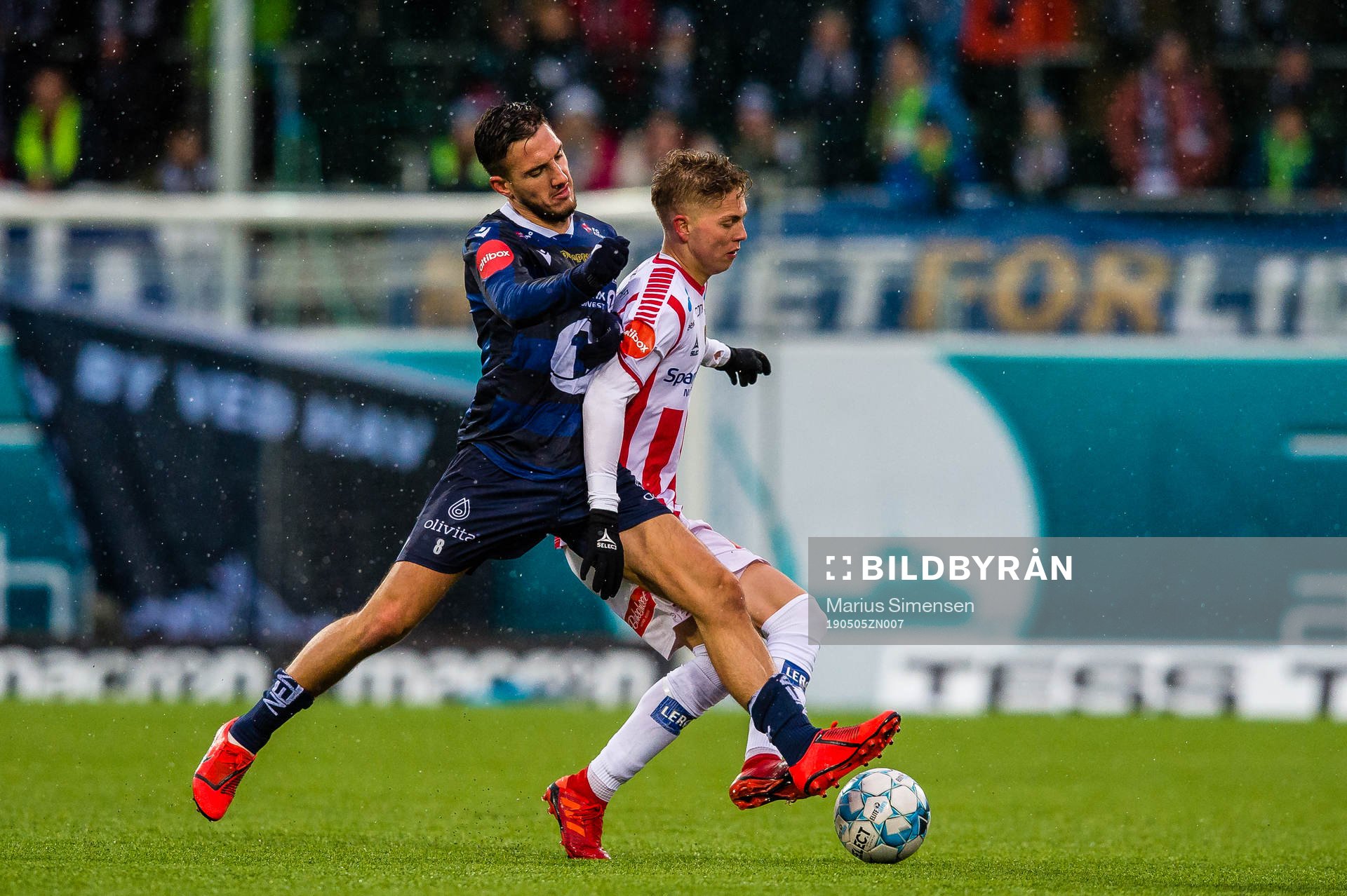 Haris Cirak of Kristiansund and Onni Johannes Simonpoika