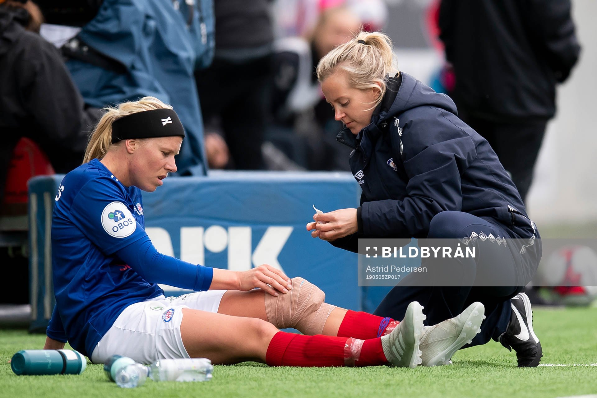 Ingrid Katrine Søndenå of Vålerenga during the Toppserien match between Vålerenga and LSK Kvinner on May 5, 2019 in Oslo.