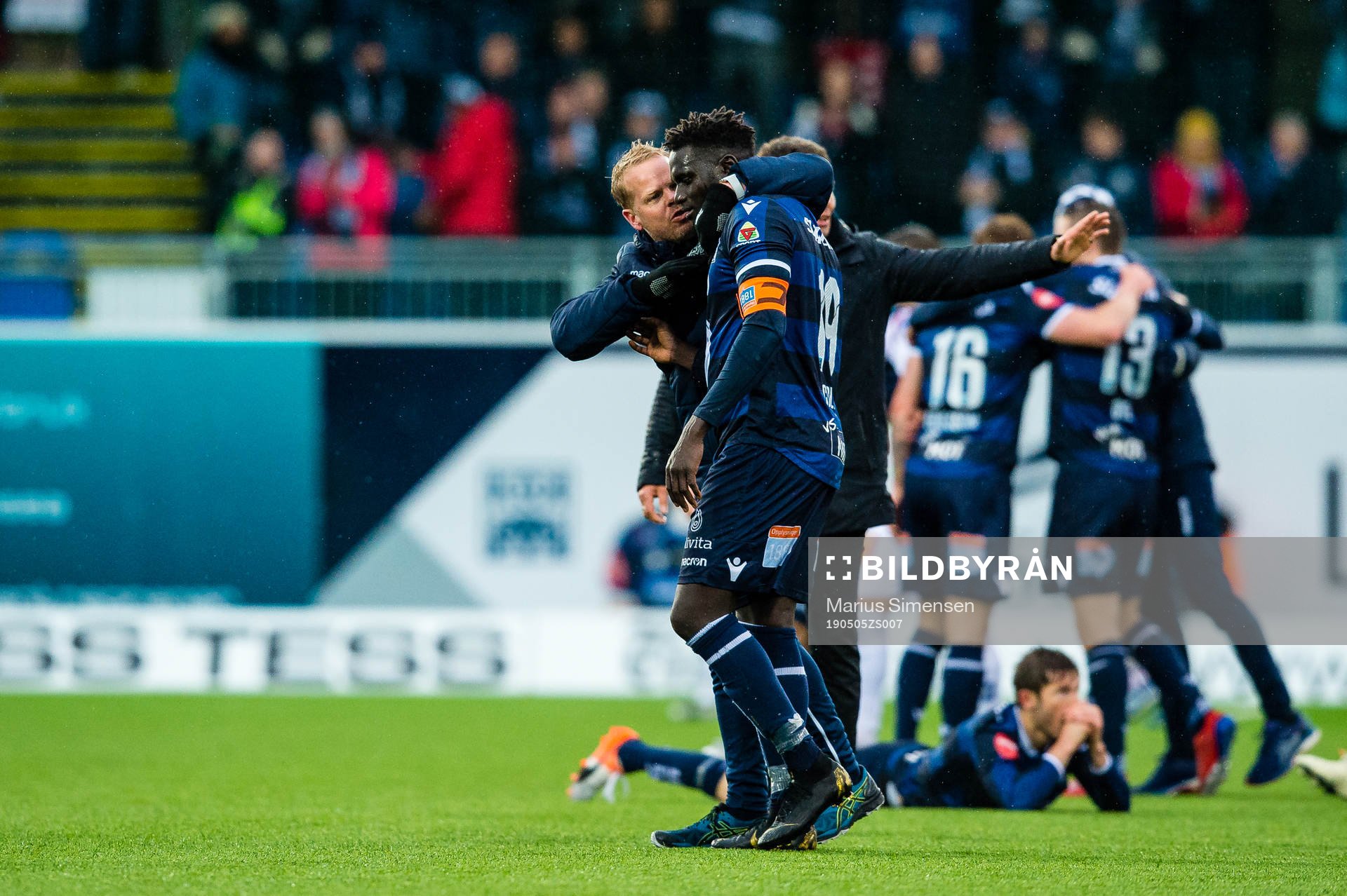 Christian Michelsen, head coach of Kristiansund,  and Aliou