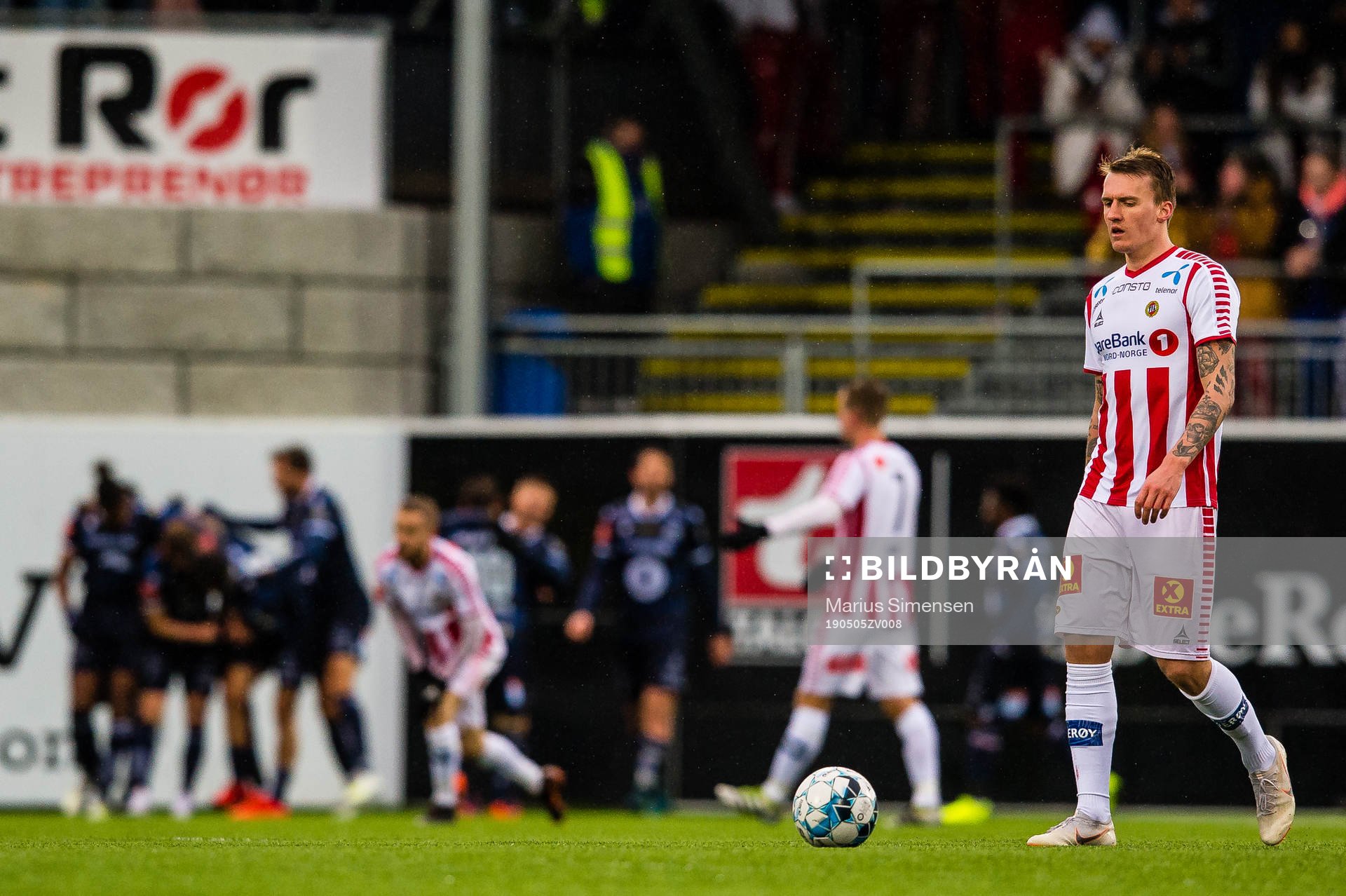 Runar Espejord of Tromsø looks dejected