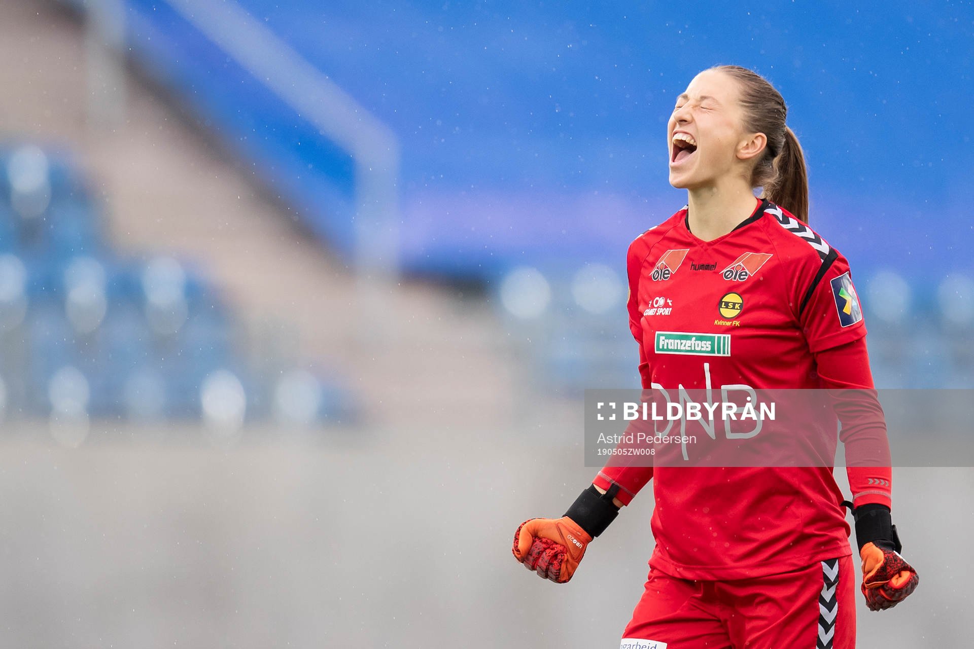 Goalkeeper Cecilie Fiskerstrand of LSK Kvinner