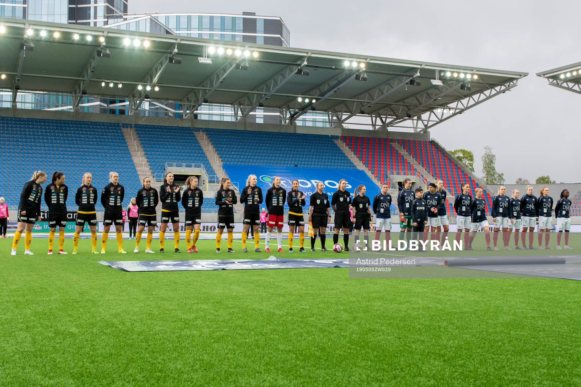 The players line-up