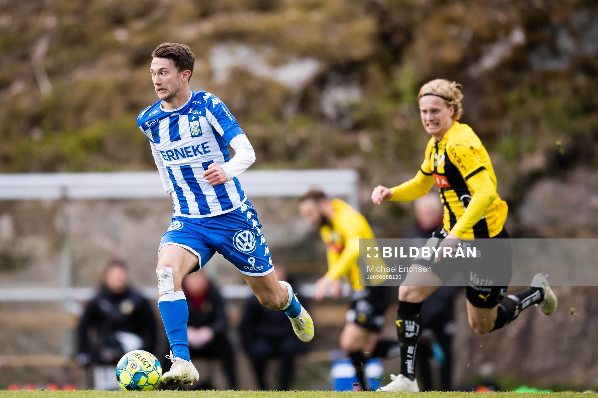 IFK Göteborgs Måns Saebbö och Häckens Gustav Berggren