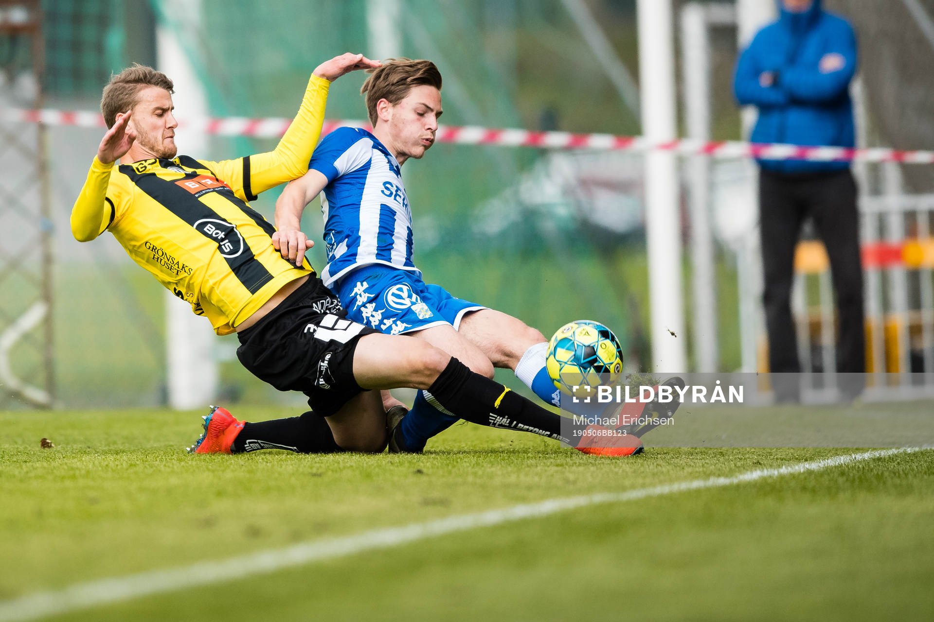 Häckens Johan Hammar och IFK Göteborgs Noah Alexandersson