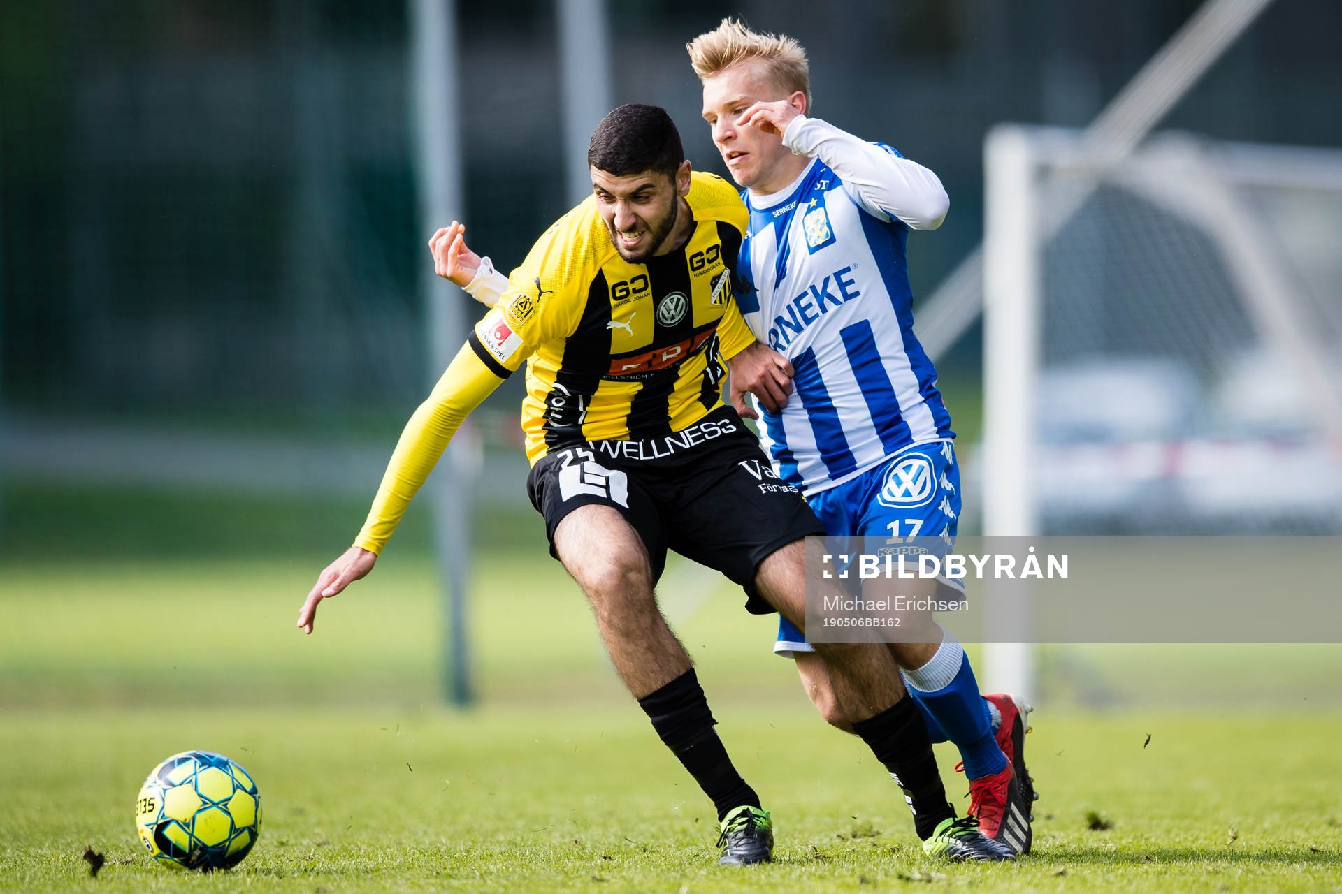 Häckens Aiham Ousou och IFK Göteborgs Edvin Dahlqvist