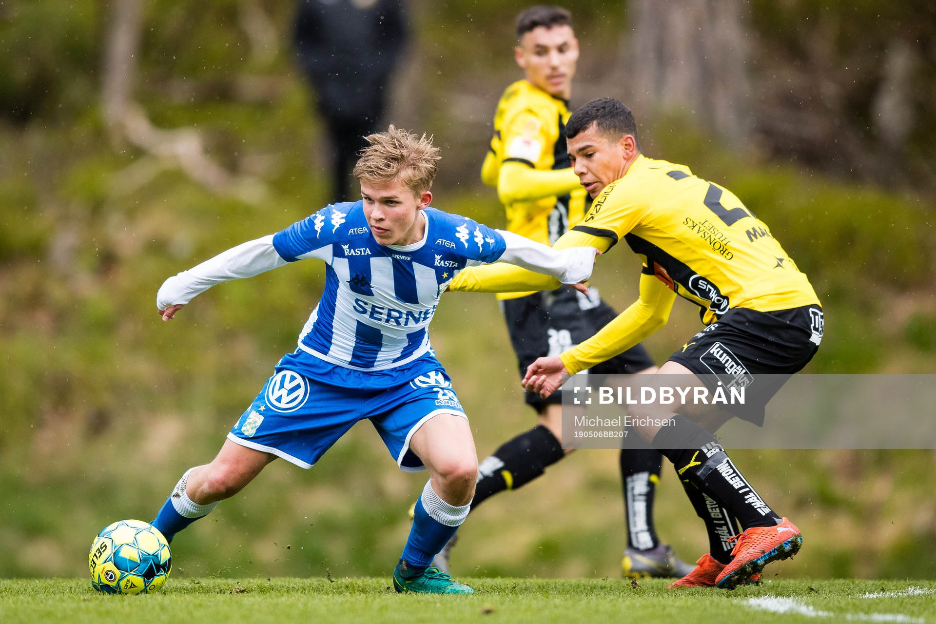 IFK Göteborgs Isak Dahlqvist och Häckens Benjamin Arapovic