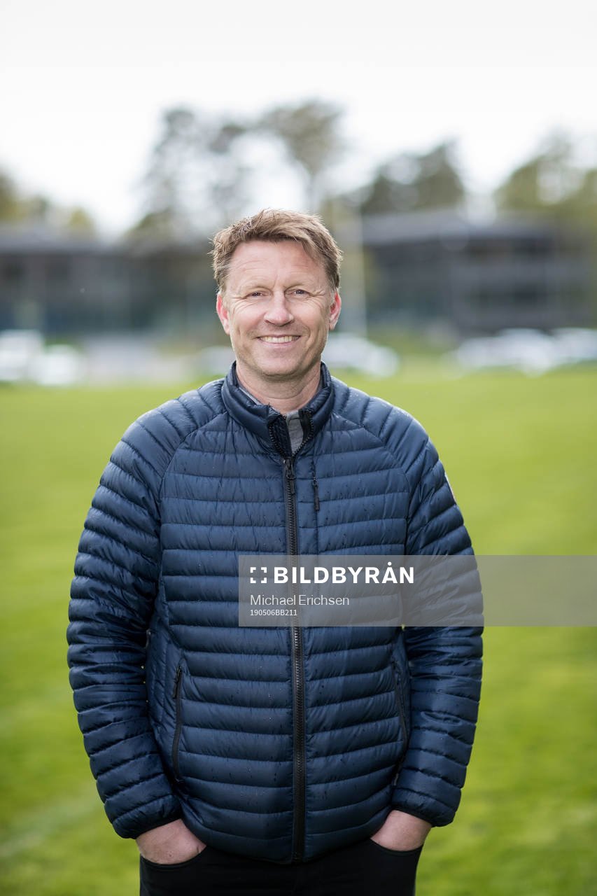 IFK Göteborgs operative styrelseledamot Kennet Andersson poserar för ett porträtt i halvtid av fotbollsmatchen i U21 allsvenskan mellan IFK Göteborg och Häcken den 6 maj 2019 i Göteborg.