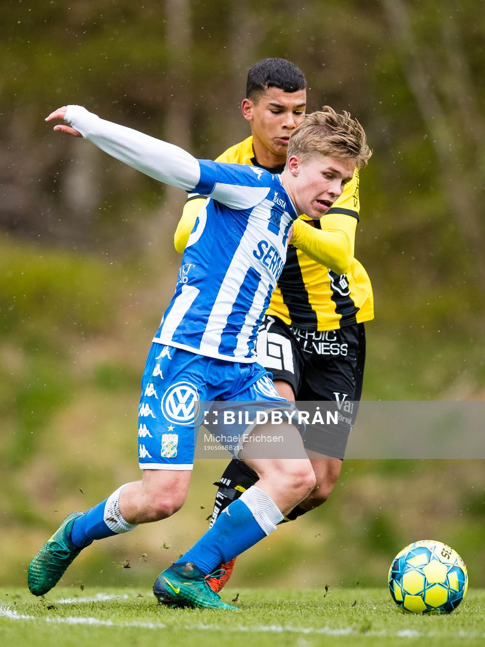 IFK Göteborgs Isak Dahlqvist och Häckens Benjamin Arapovic