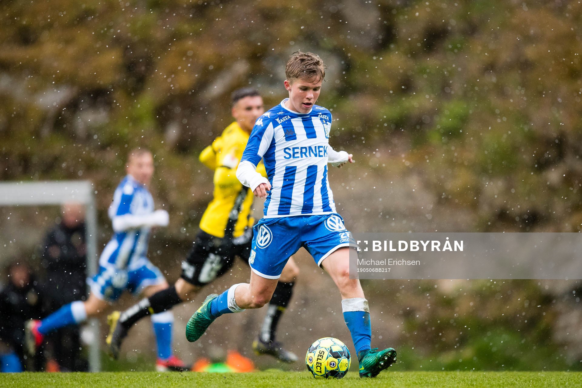 IFK Göteborgs Isak Dahlqvist under fotbollsmatchen i U21 allsvenskan mellan IFK Göteborg och Häcken den 6 maj 2019 i Göteborg.