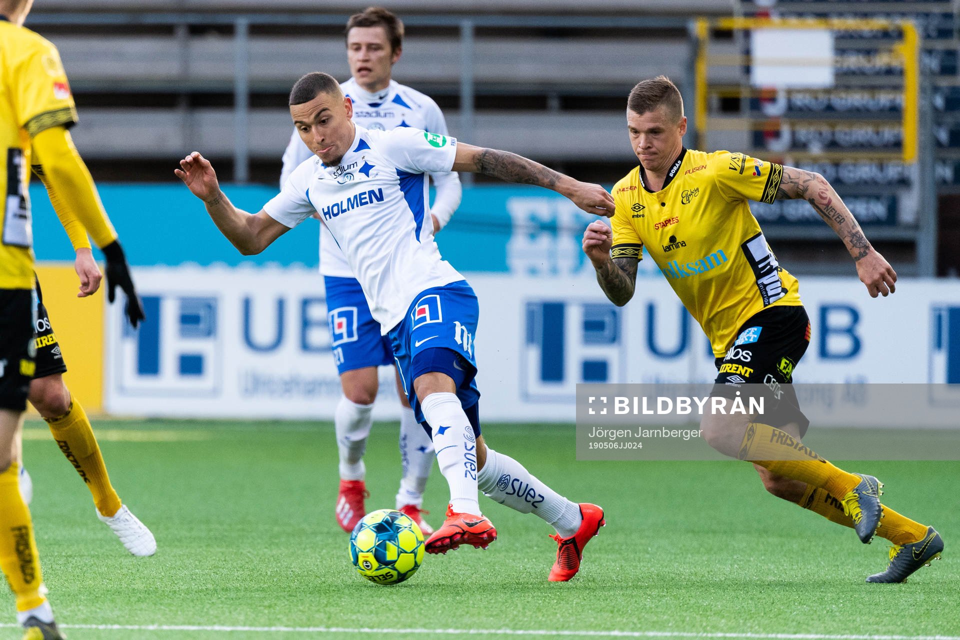 IFK Norrköpings Jordan Larsson och Elfsborgs Samuel Holmén