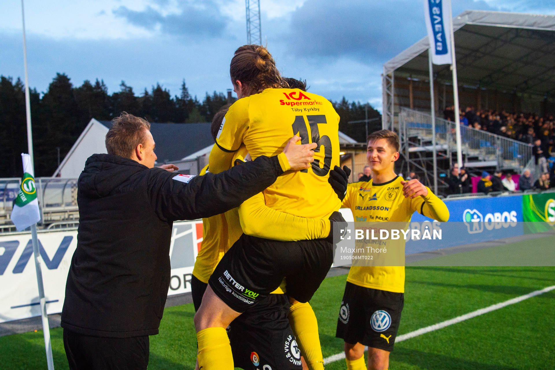 Frejs Luca Gerbino Polo jublar med Leo Bengtsson och