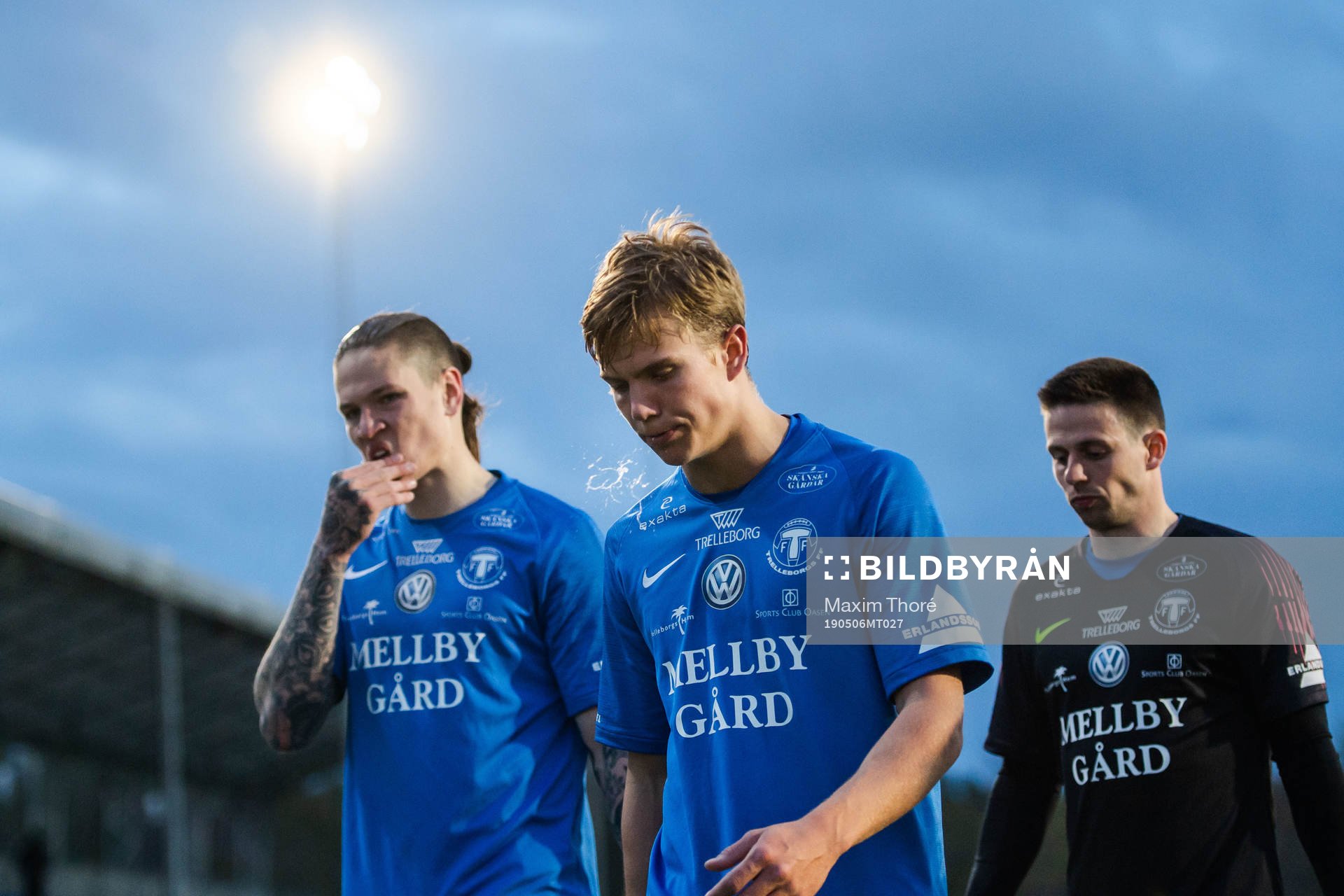 Trelleborgs målvakt Andreas Beck Larsen deppar med