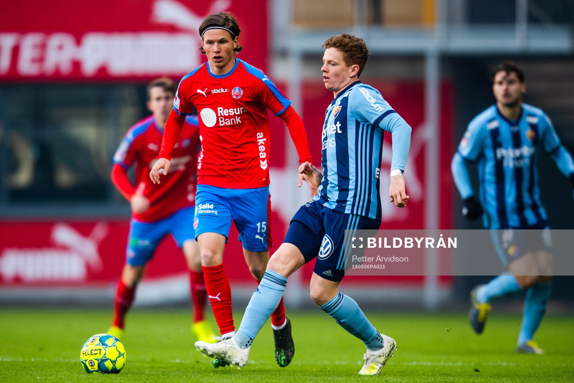 Helsingborgs Max Svensson och Djurgårdens Aslak Witry