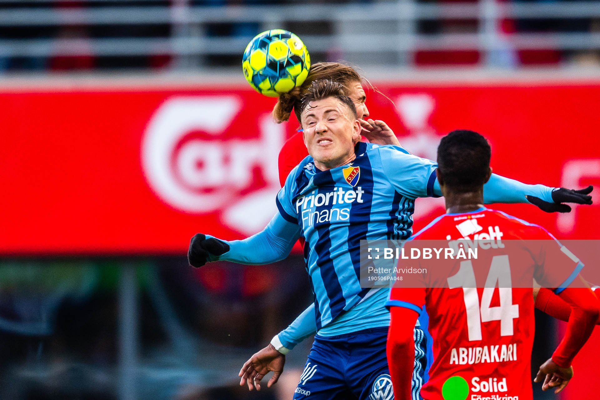 Djurgårdens Fredrik Ulvestad och Helsingborgs Charlie