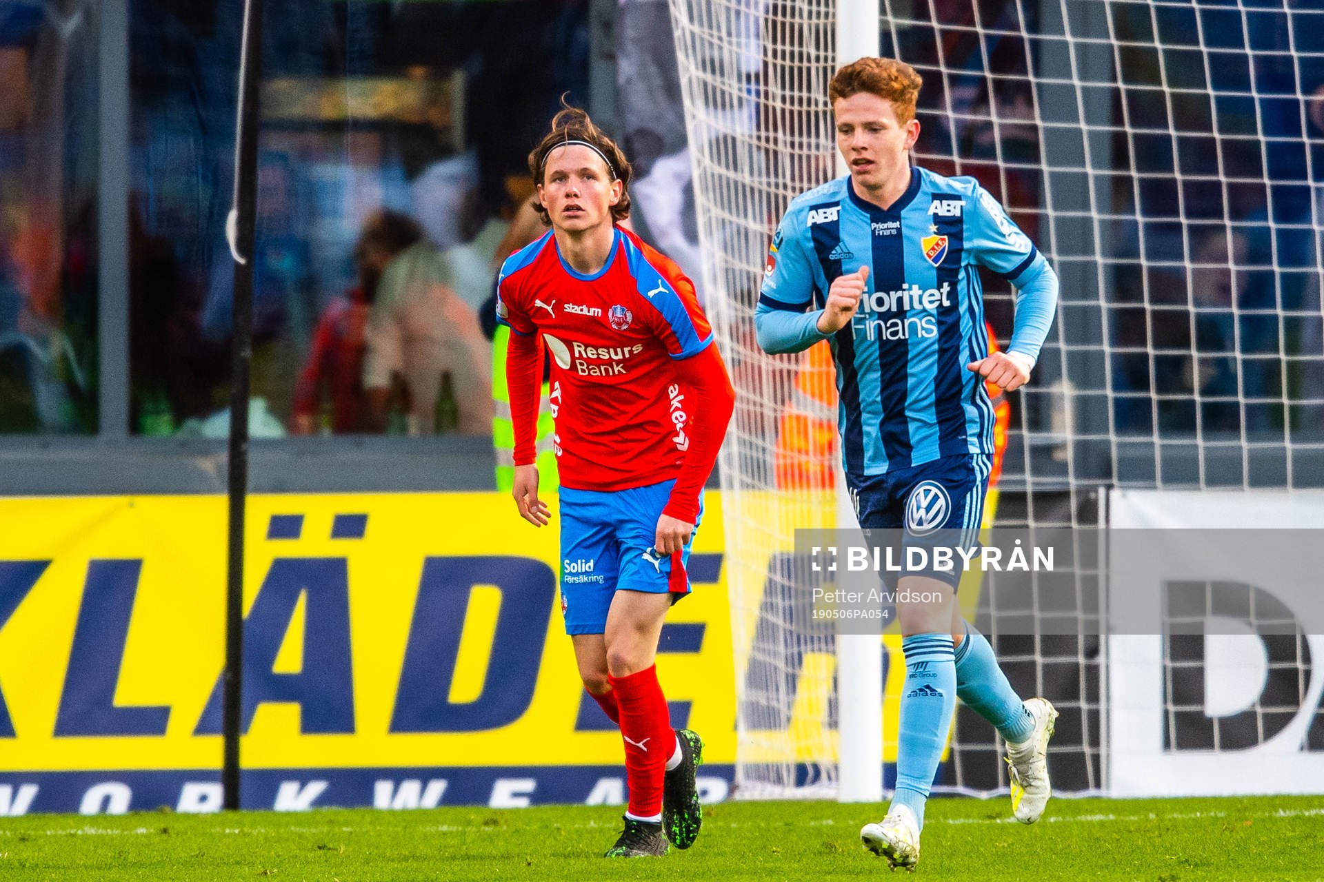 Helsingborgs Max Svensson och Djurgårdens Aslak Witry