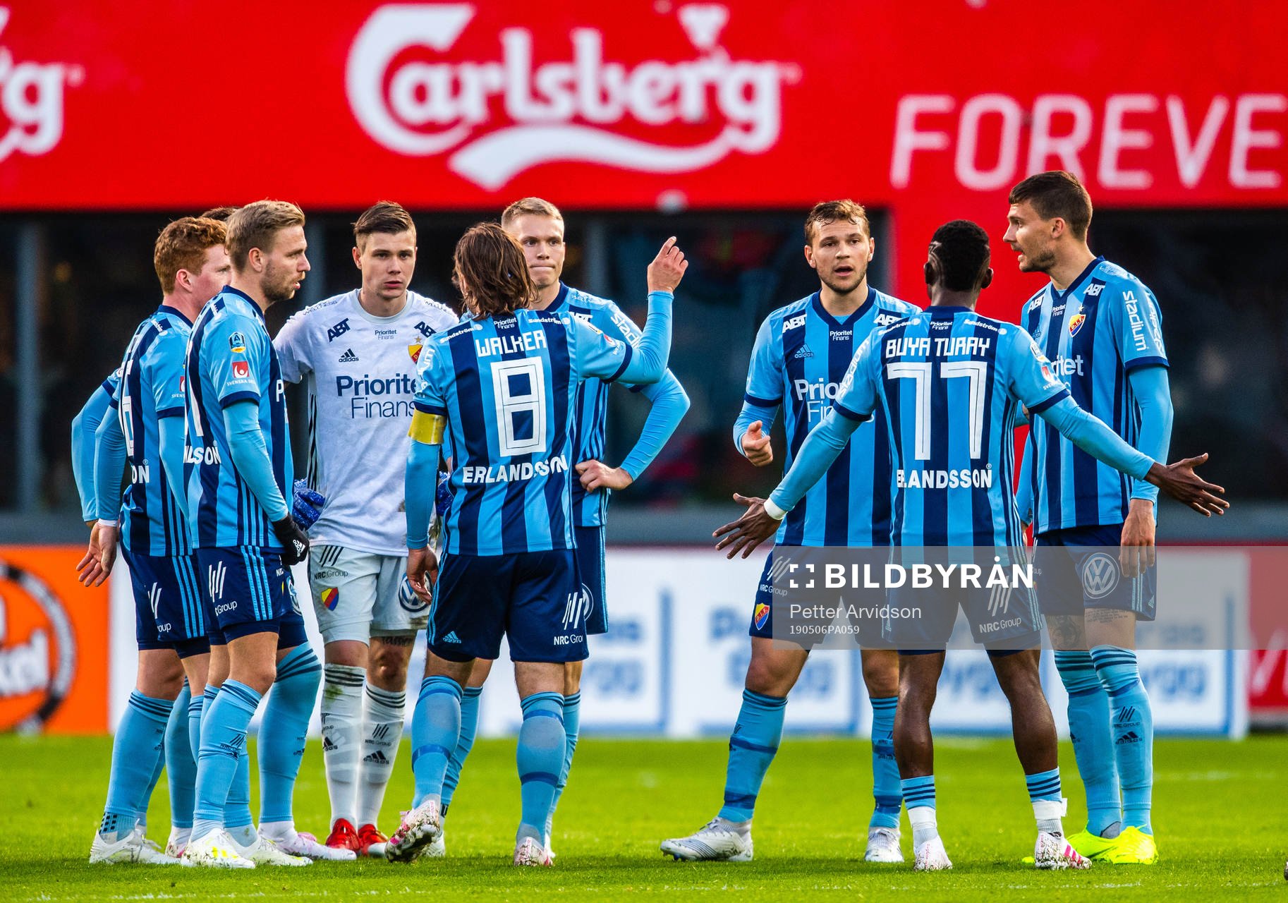 Djurgårdens spelare deppar