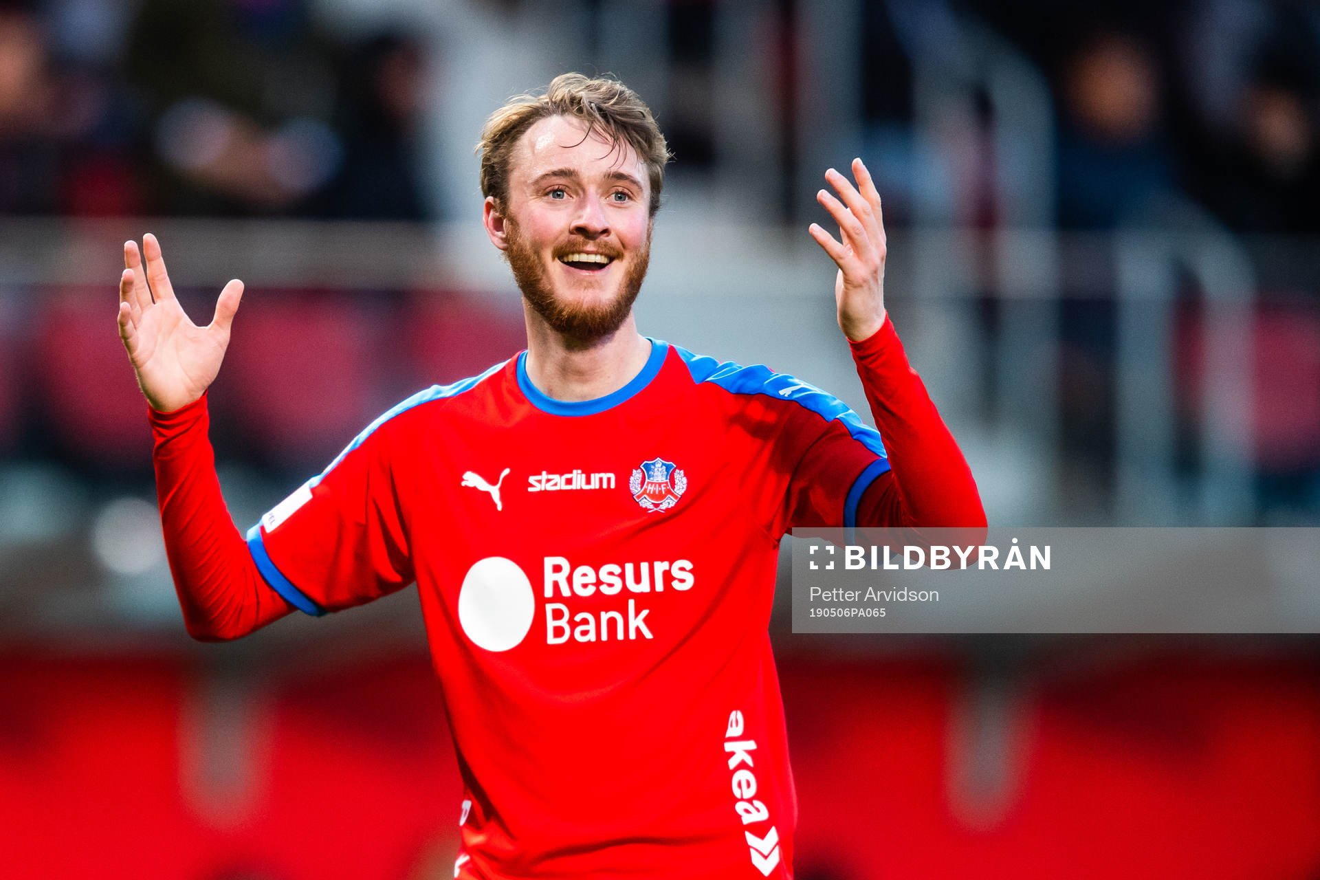 Helsingborgs Rasmus Jönsson reagerar