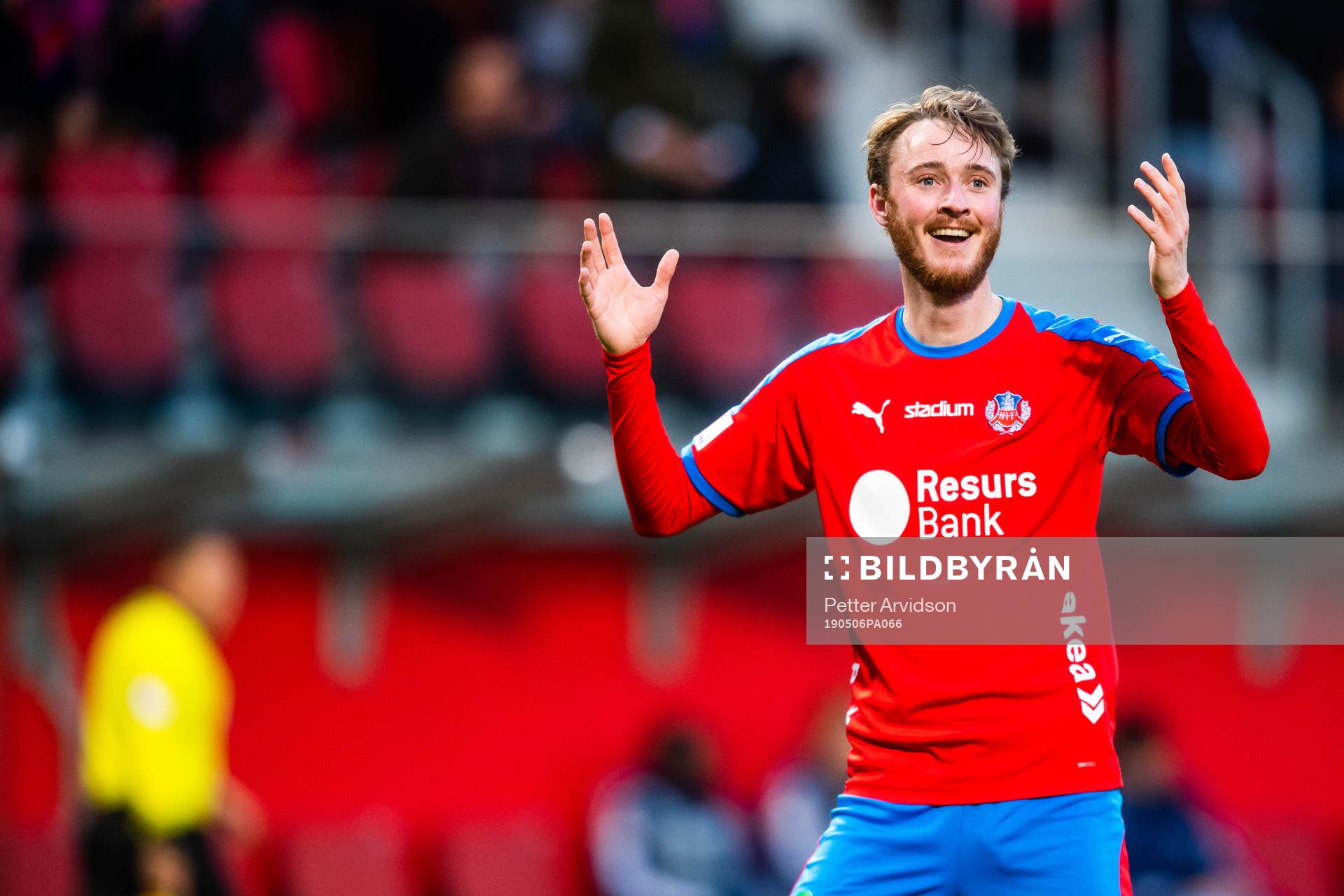 Helsingborgs Rasmus Jönsson reagerar