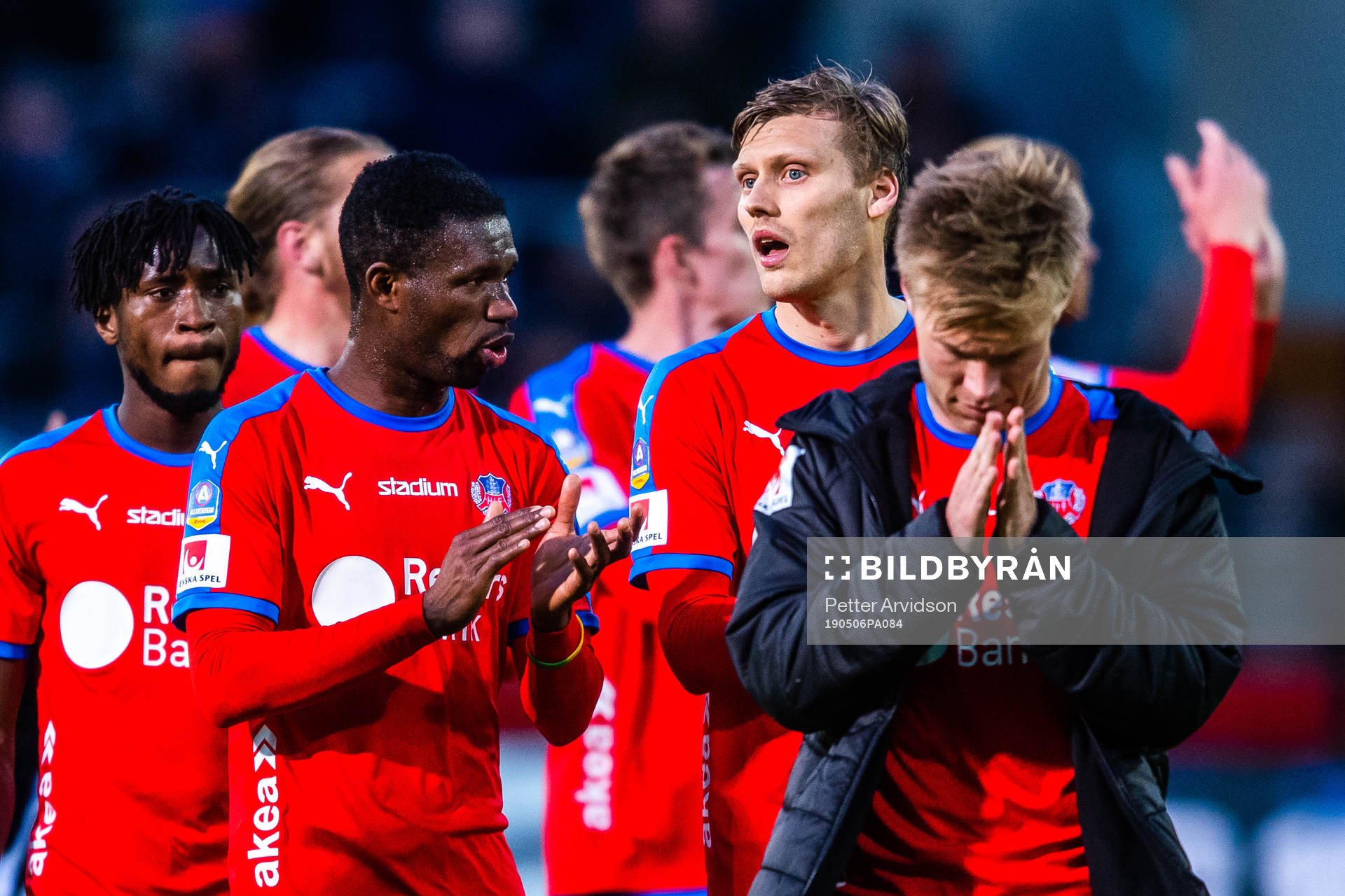 Helsingborgs Mohammed Abubakari , Andri Bjarnason och