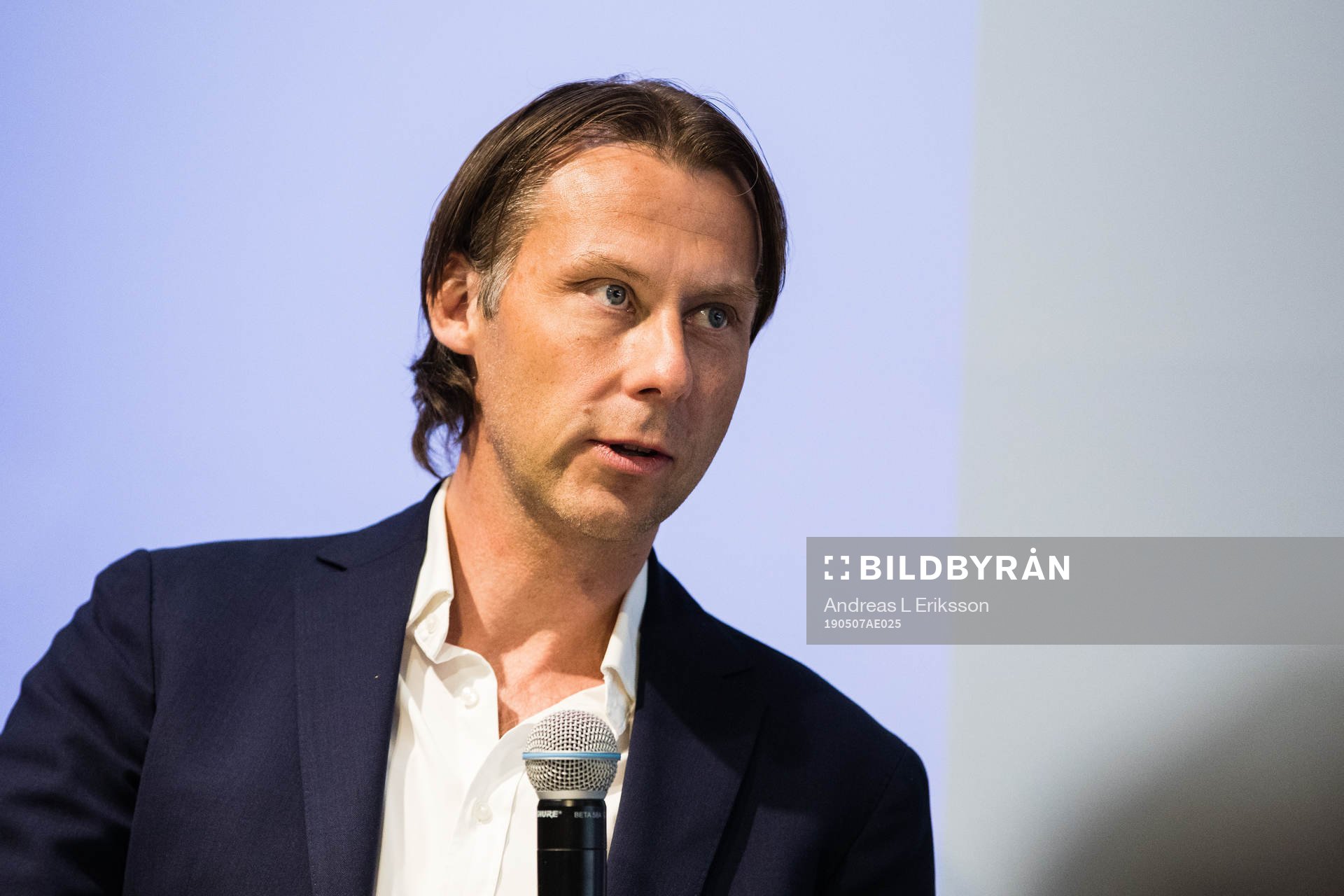 Hans Svelander, Spring Media under konferensen Avspark! Tillsammans för fotboll i världsklass anordnad av Elitfotboll Dam den 7 maj 2019 i Stockholm.
