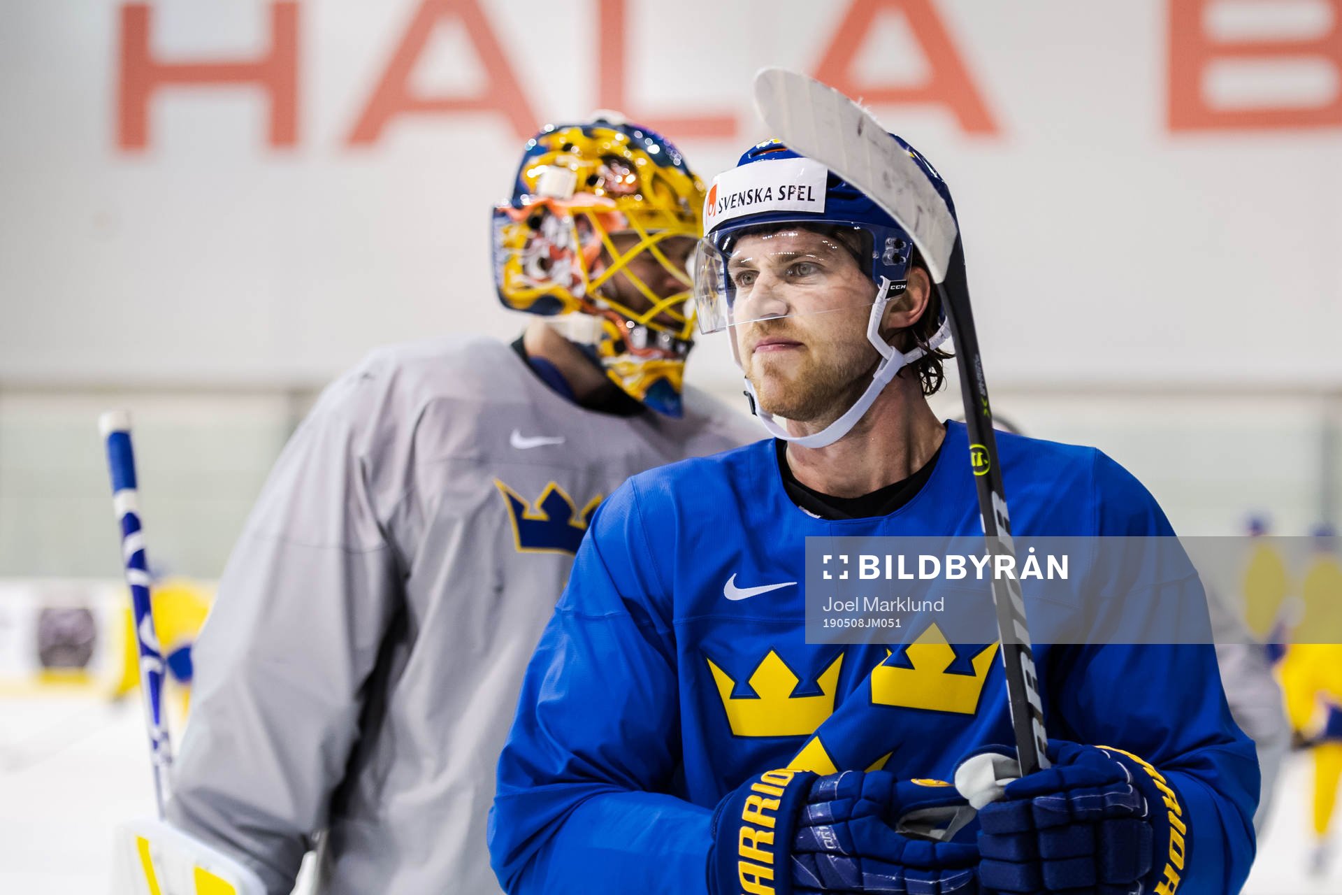 Elias Lindholm of Sweden at a practice session