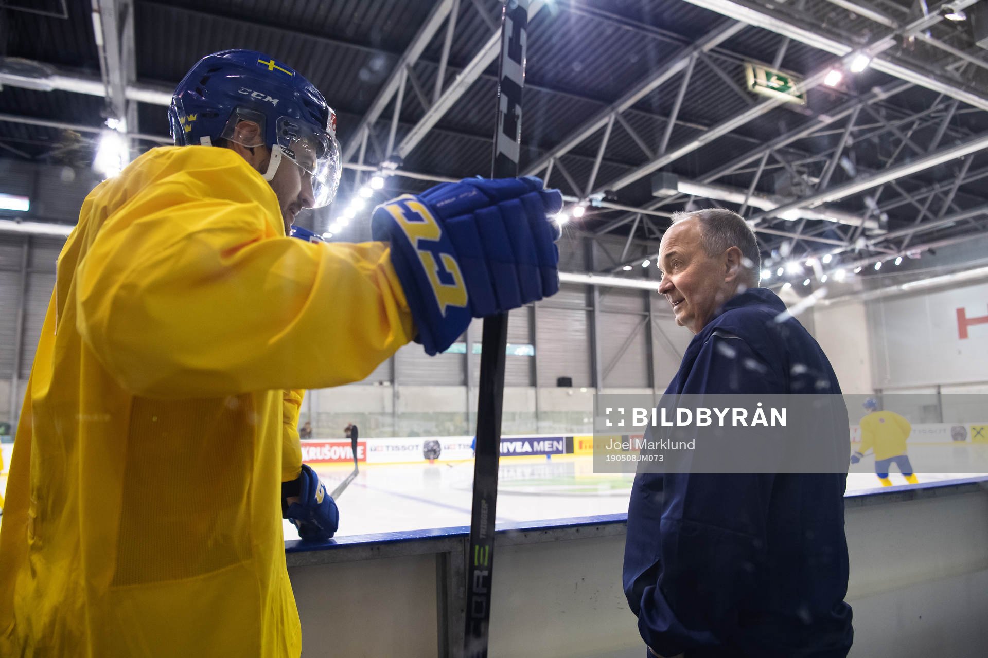 Equipment manager Anders Weiderstål of Sweden at a