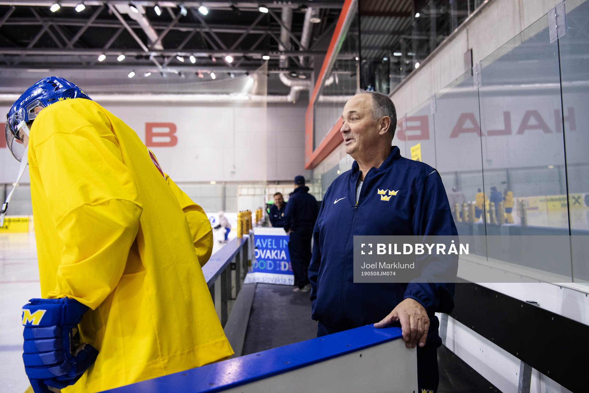 Equipment manager Anders Weiderstål of Sweden at a