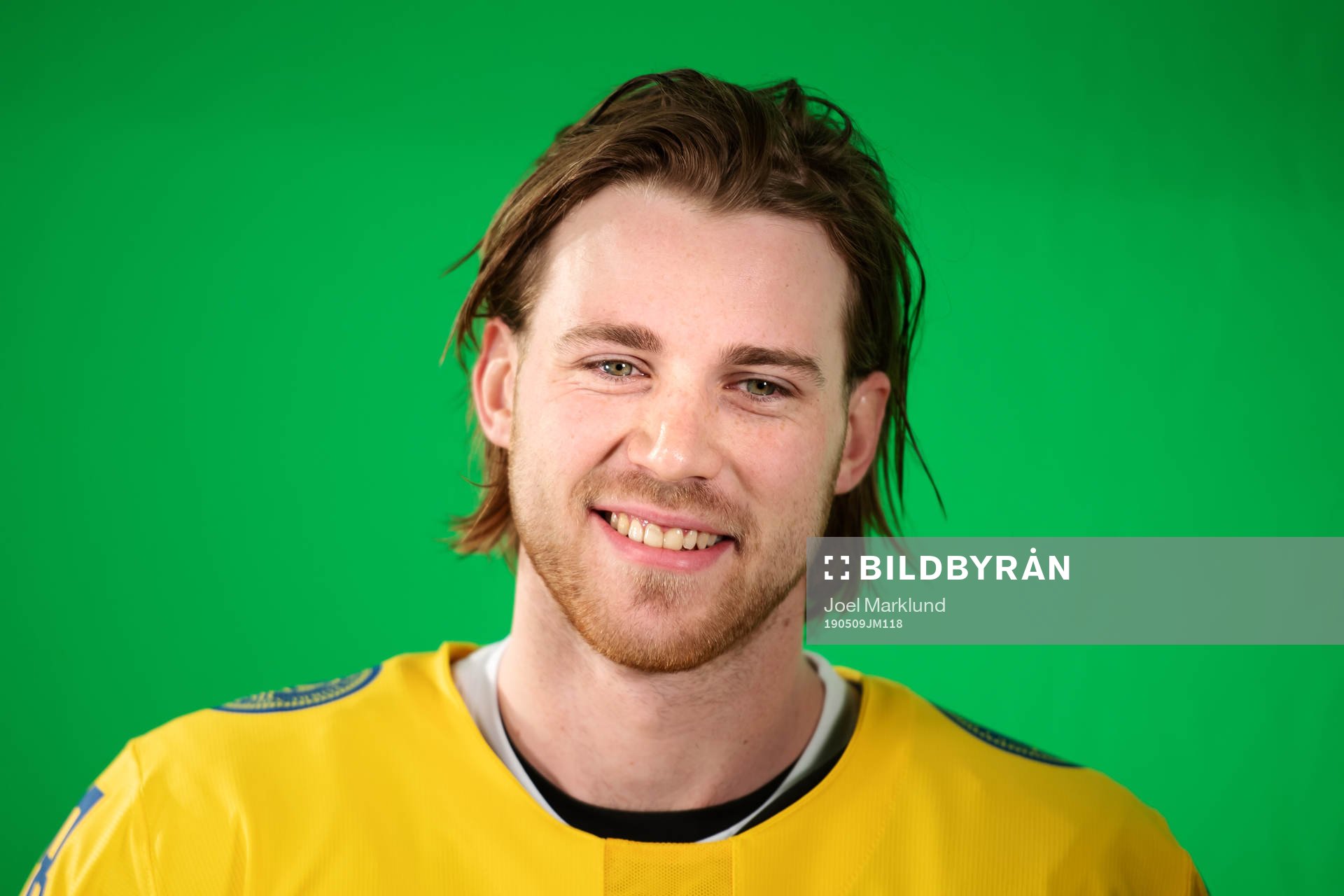 Elias Lindholm of Sweden at a green screen filming