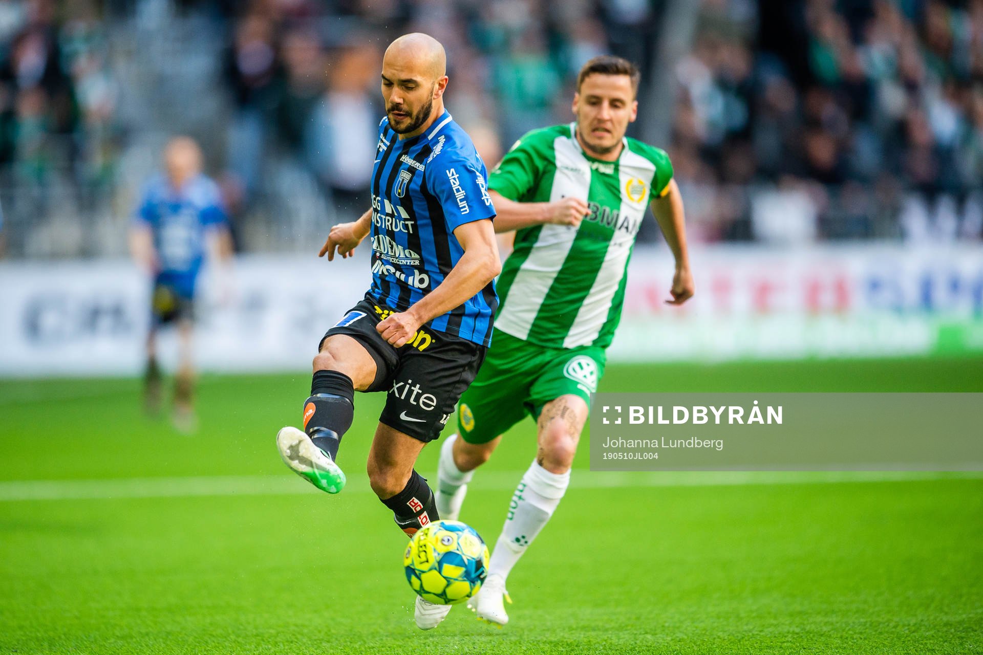 Sirius Karl Larson och Hammarbys Jeppe Andersen
