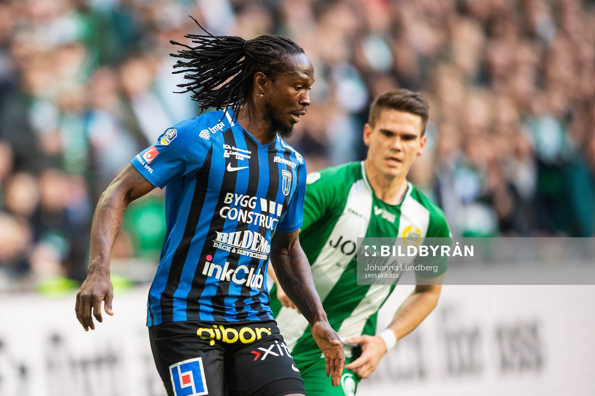 Sirius Kebba Ceesay och Hammarbys Vidar Örn Kjartansson